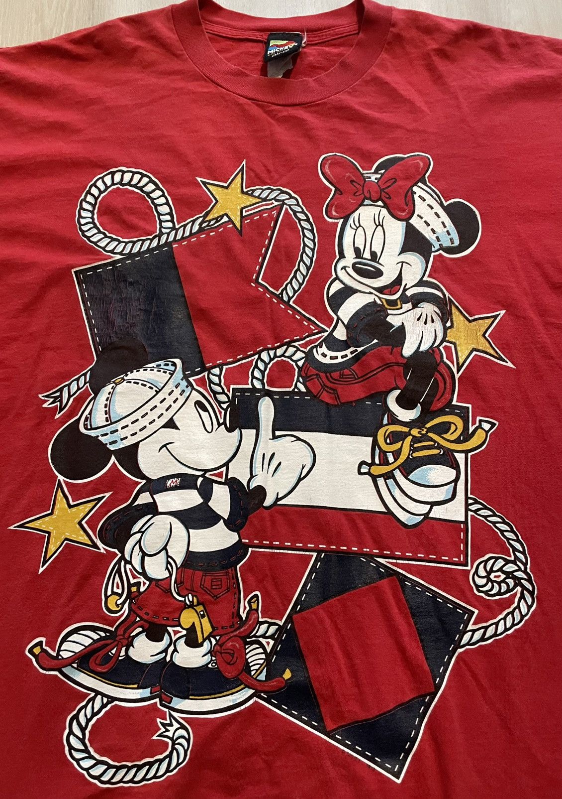 Disney VTG 90s Disney x Jerry Leigh Mickey & Minnie Sailor Sz OSFA Size US XXL / EU 58 / 5 - 2 Thumbnail