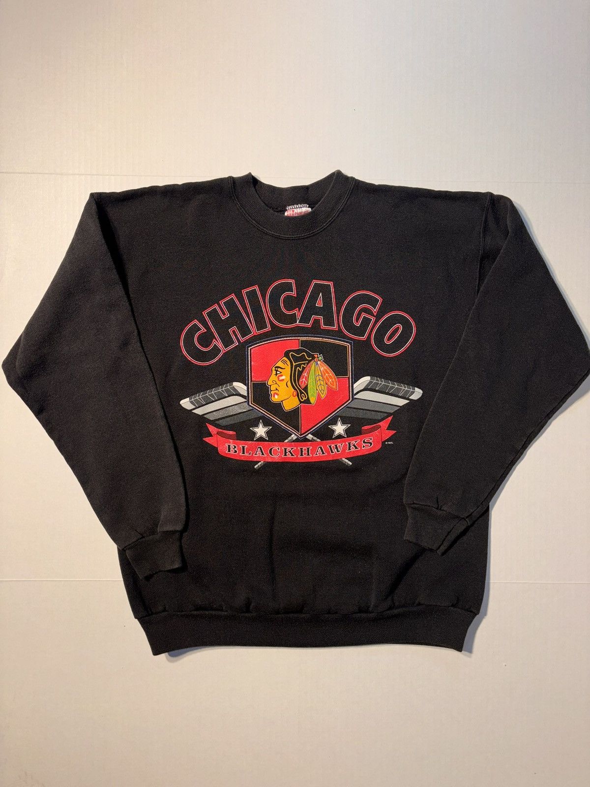 NHL Vtg Hanes Chicago Blackhawks NHL Hockey 90’s USA Crewneck L Size US L / EU 52-54 / 3 - 1 Thumbnail
