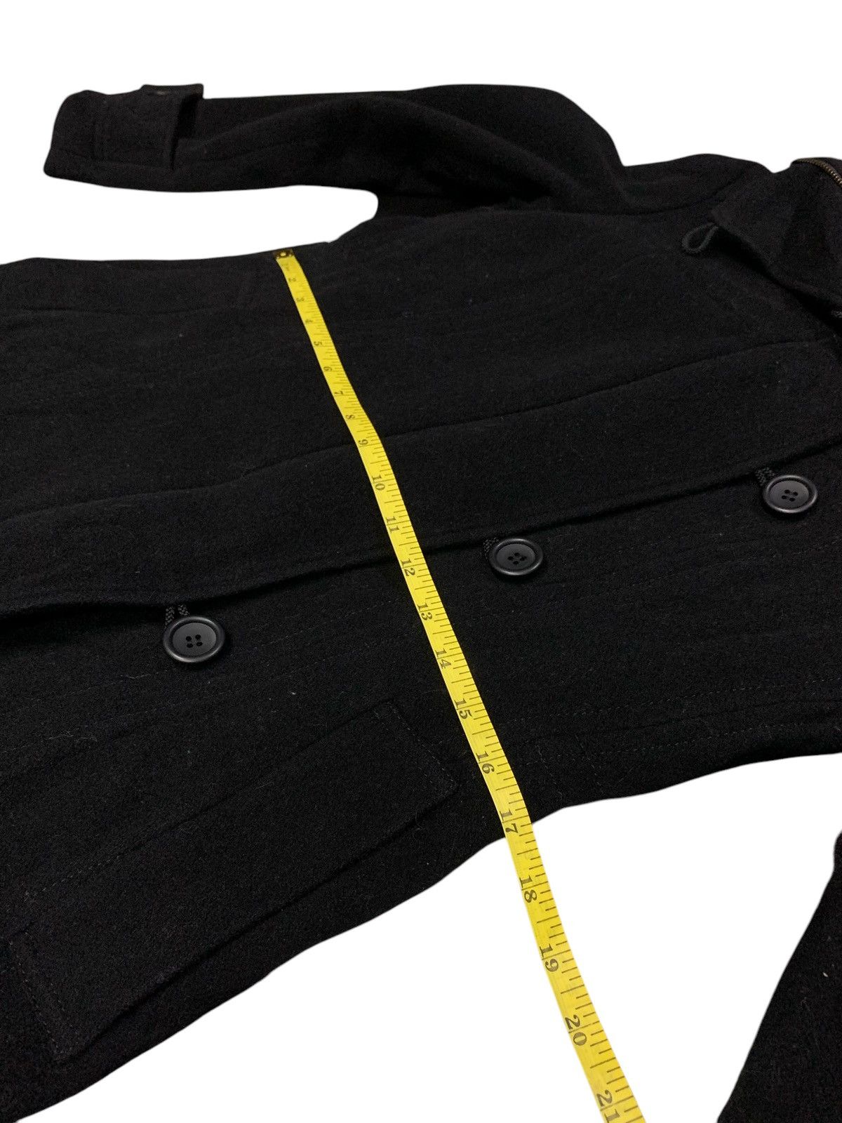 ATSURO TAYAMA × Designer × Japanese Brand Very Rare‼️Atsuro Tayama Hoodie Wool Long Jacket Zipper Down Size S / US 4 / IT 40 - 14 Thumbnail