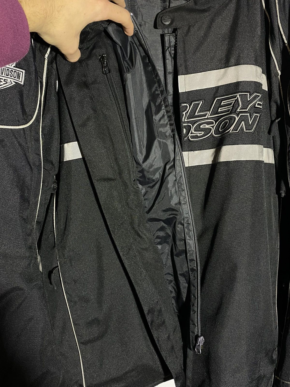 Harley Davidson 2000s Harley Davidson Reflective Motorcycle Jacket + Lining Size US XXL / EU 58 / 5 - 18 Thumbnail