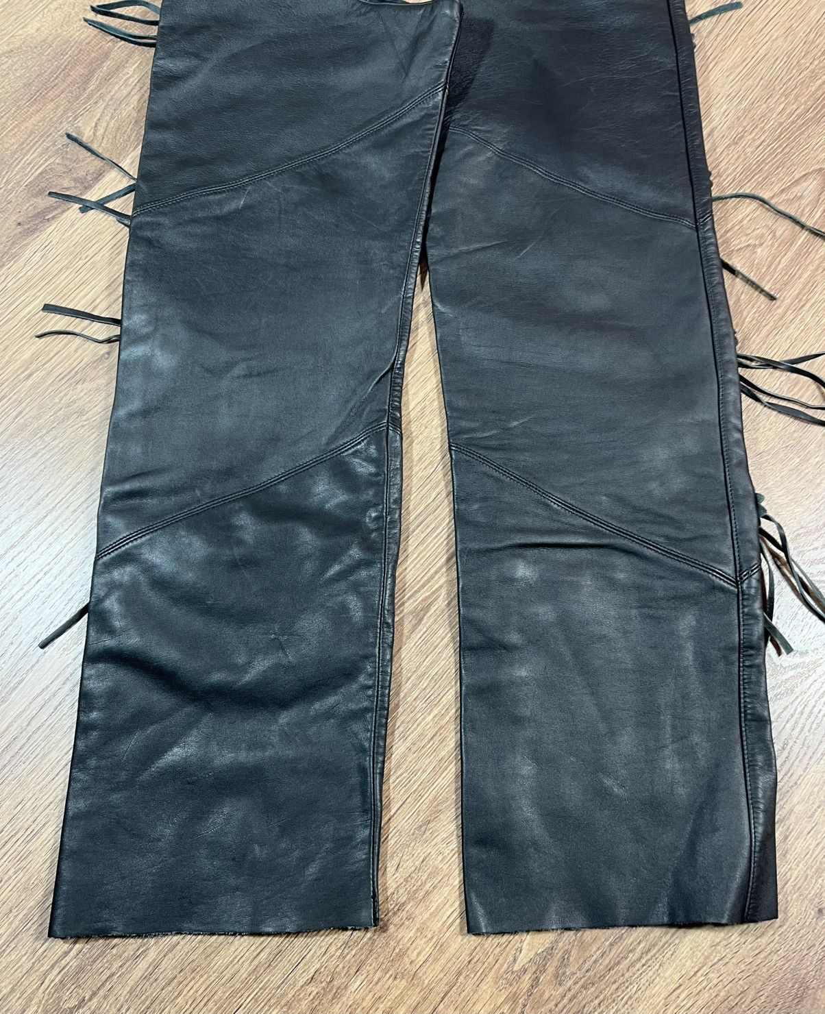 Vintage Vintage Leather Moto Bikers Chaps IXS Rare Size US 34 / EU 50 - 17 Thumbnail