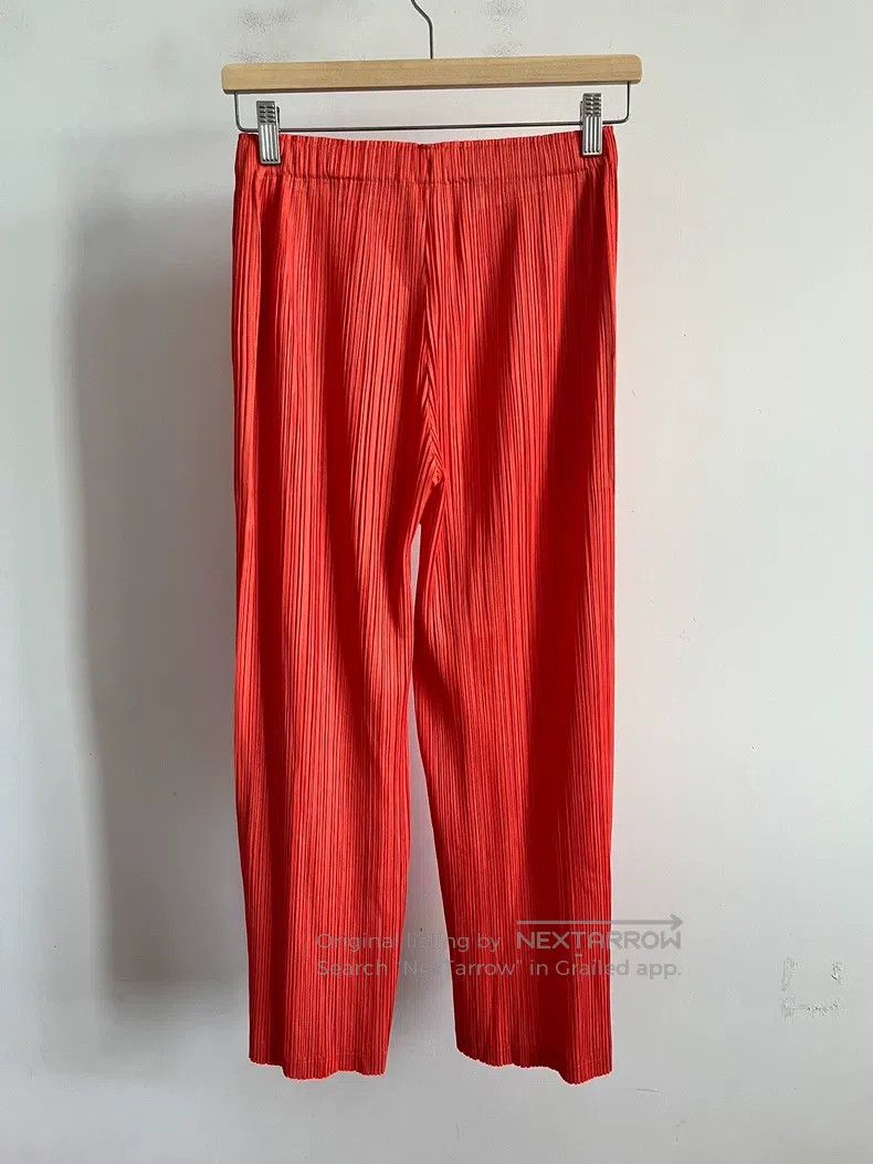 Issey Miyake Issey Miyake Red Pants Size 25" / US 0 / IT 36 - 2 Thumbnail