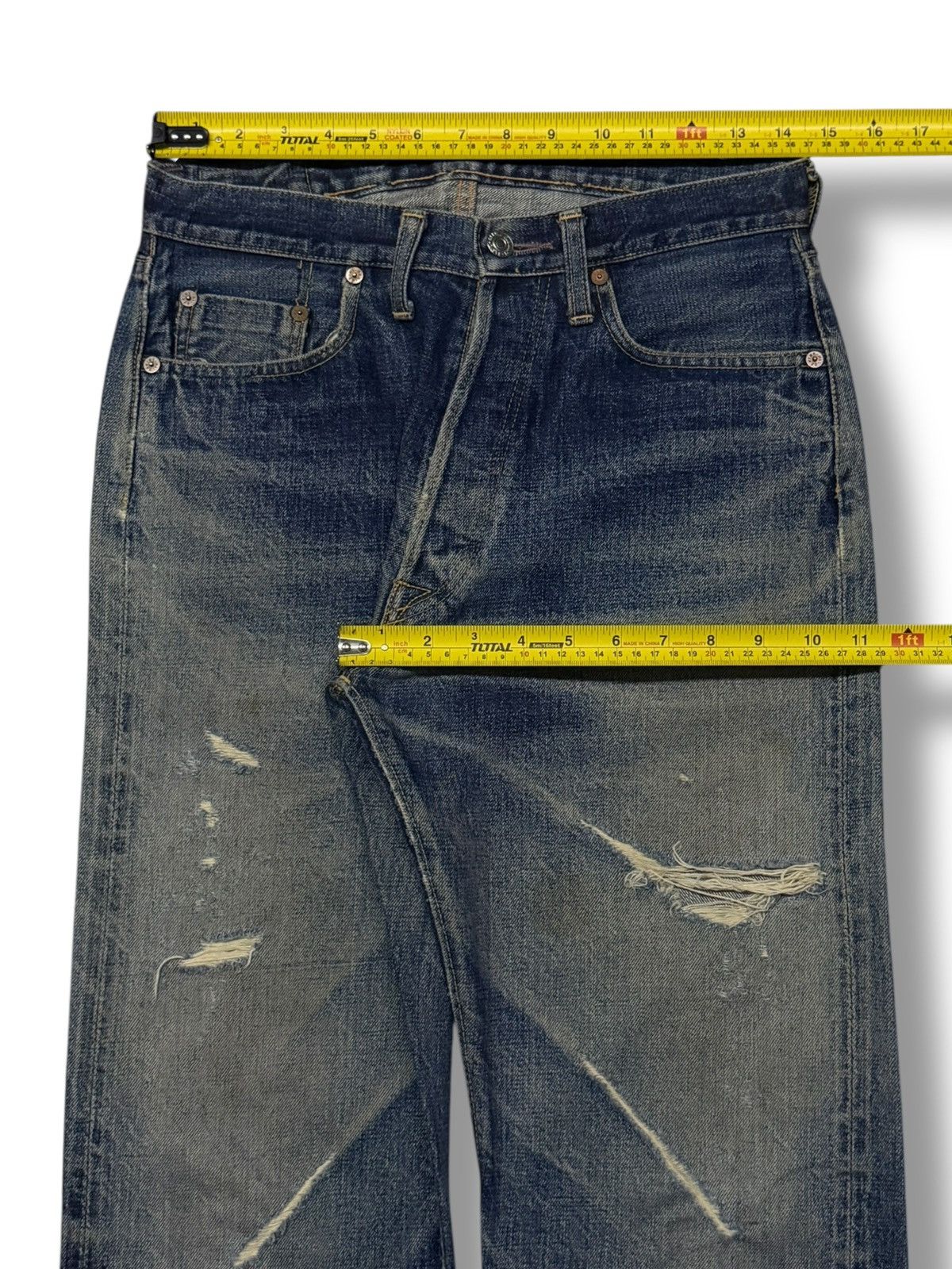 Denime Vintage 90s Denime Lot 66 Selvedge Denim Jeans Japan | W29 Size US 29 - 17 Thumbnail