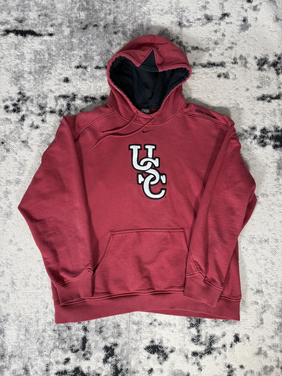 Nike Vintage 90s USC South Carolina Nike Central Swoosh Hoodie Size US XL / EU 56 / 4 - 1 Thumbnail