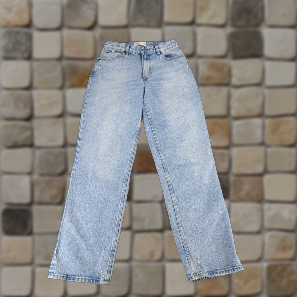 VINTAGE Abercrombie Fitch Jeans Womens 30 Straight 90s Light