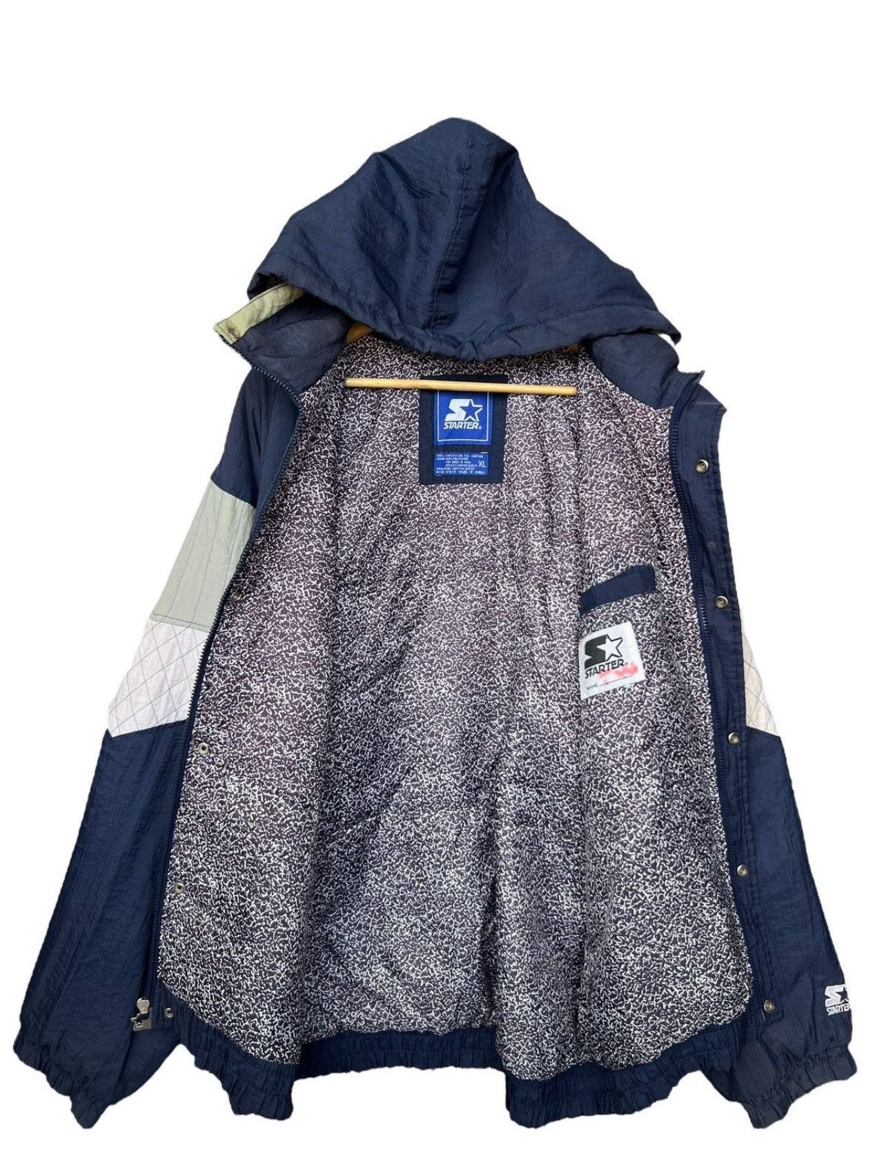NCAA Rare🔥Vintage 90s Georgetown Hoyas Chalkline Starter Jacket Size US XL / EU 56 / 4 - 9 Thumbnail