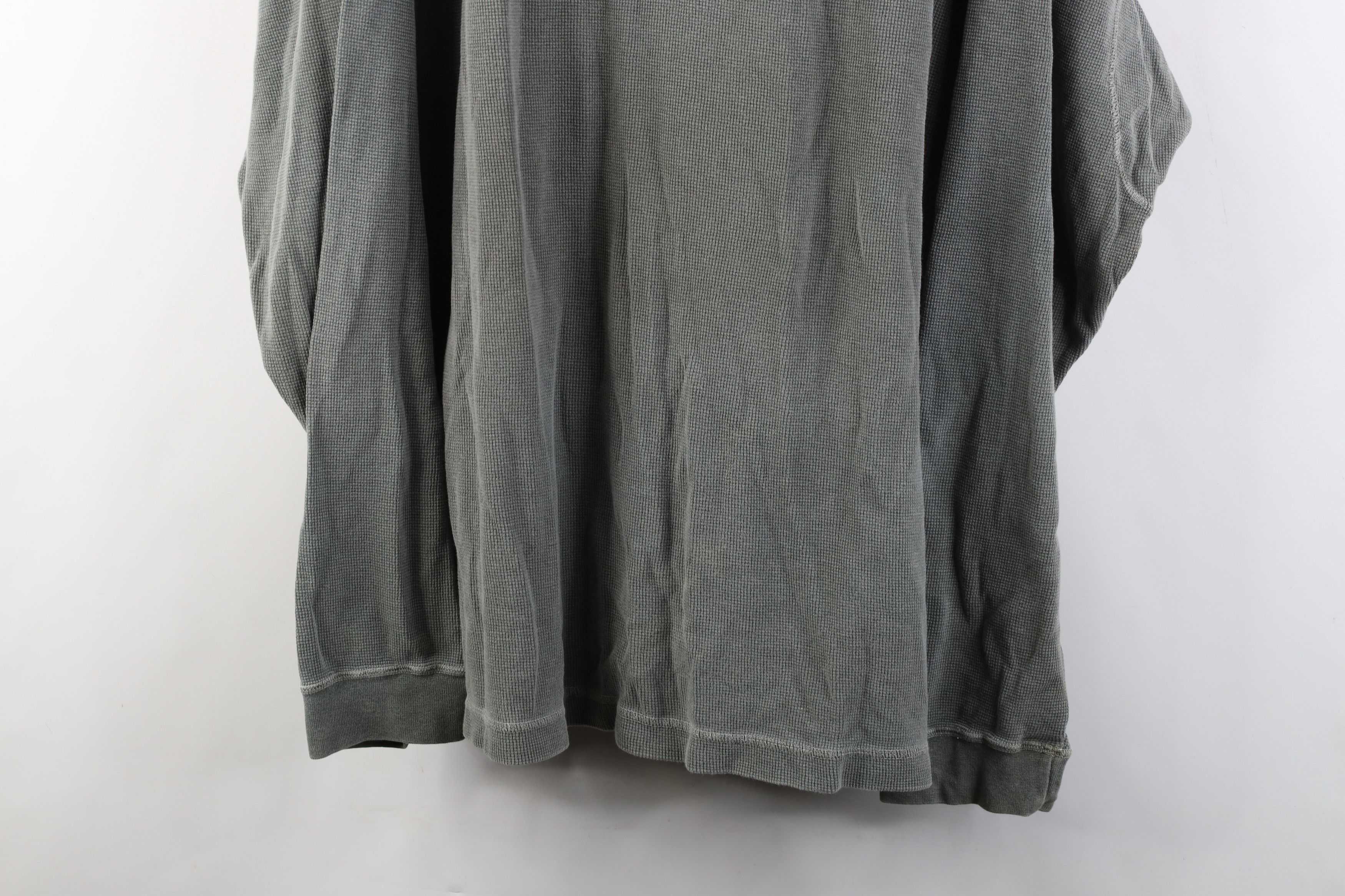 Cabelas Vintage 90s Cabelas Waffle Knit Long Sleeve Henley T-Shirt Size US XL / EU 56 / 4 - 3 Thumbnail