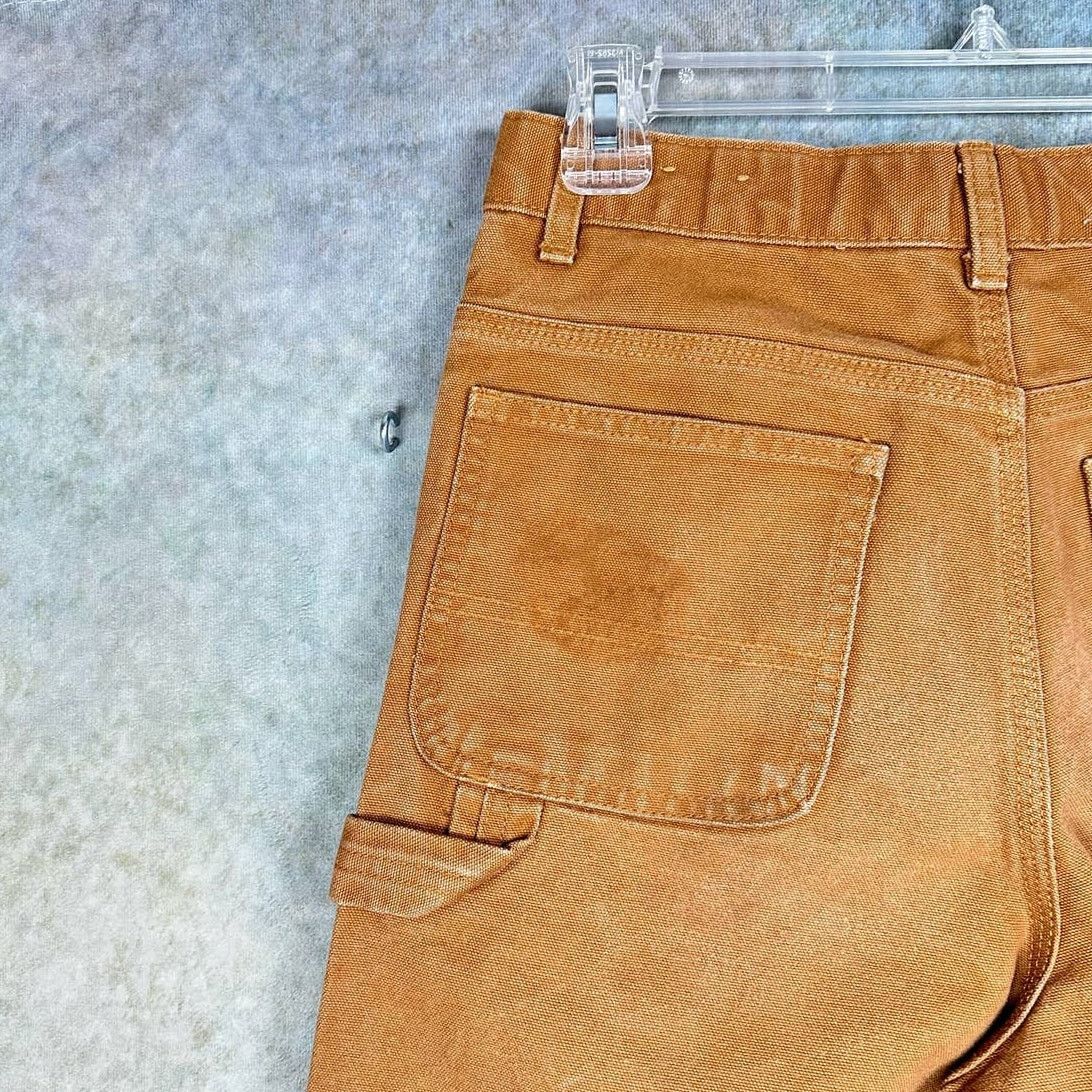 Carhartt × Vintage Vintage 90s Carhartt Carpenter Pants Tan Sz 16 Work Wear Size 32" / US 10 / IT 46 - 11 Thumbnail