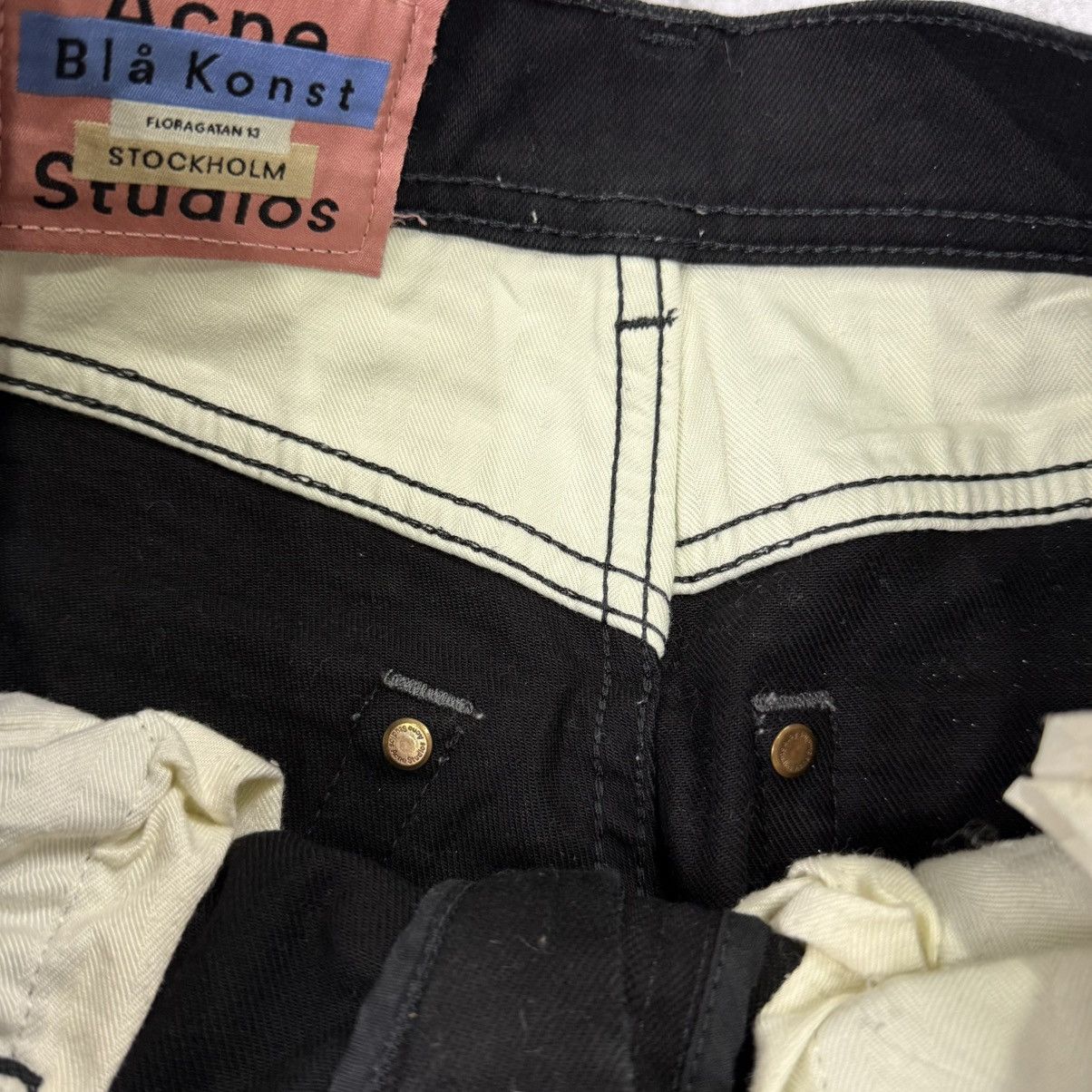 Acne Studios Acne Studios black longjeans bla konst stockholm Size 29" - 6 Thumbnail