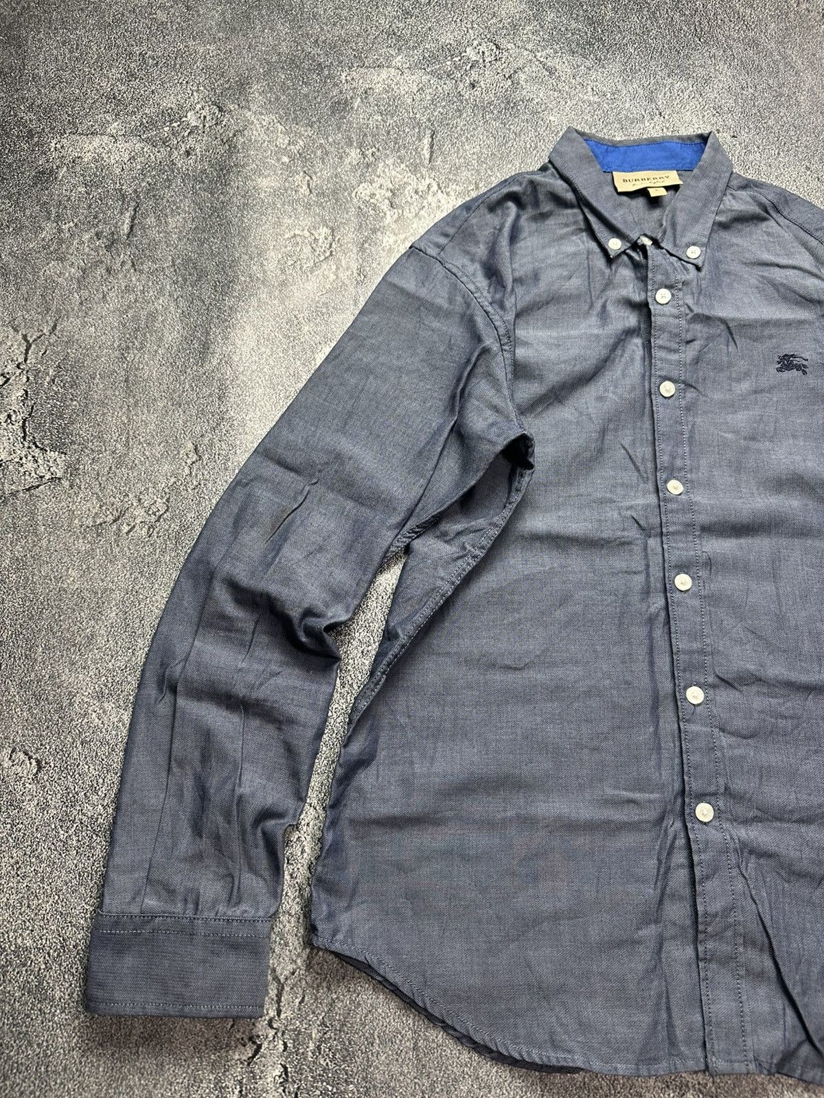 Burberry Burberry Vintage Shirt Button Ups Logo Rare Size US L / EU 52-54 / 3 - 4 Thumbnail