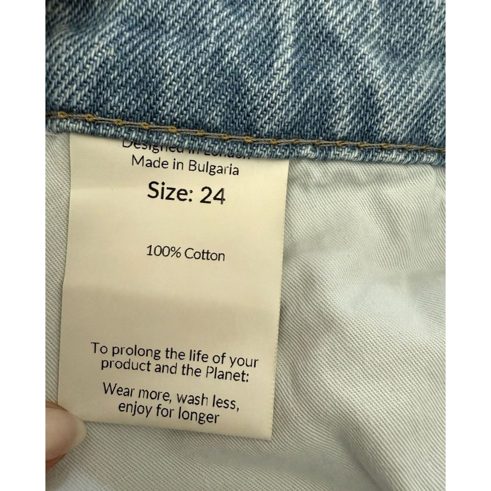 Vintage Saint + Sofia Jeans Women’s Size 24 Light Wash High Rise Denim Tapered 5-Pocket Blue 100% Cotton Regular Rise Jeans Womens Size 42" / US 20 - 4 Thumbnail