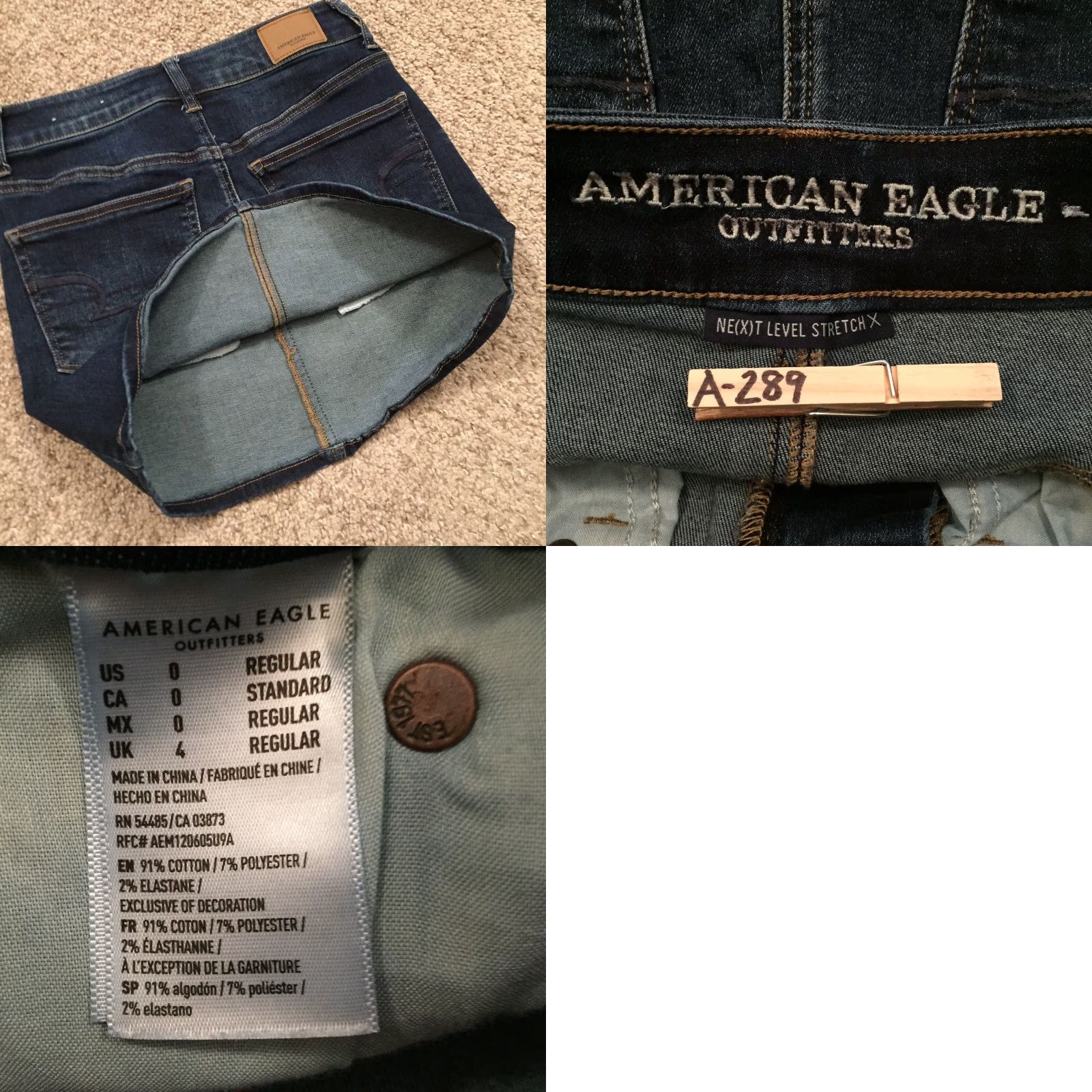 American Eagle Outfitters American Eagle Outfitters Skirt Women Size 0 Blue Denim Pencil Unlined Airford? Size 25" / US 0 / IT 36 - 8 Thumbnail