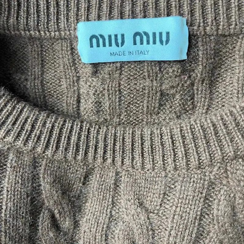 Miu Miu Miu Miu Brown Wool Pullover Sweater . Size M / US 6-8 / IT 42-44 - 3 Thumbnail