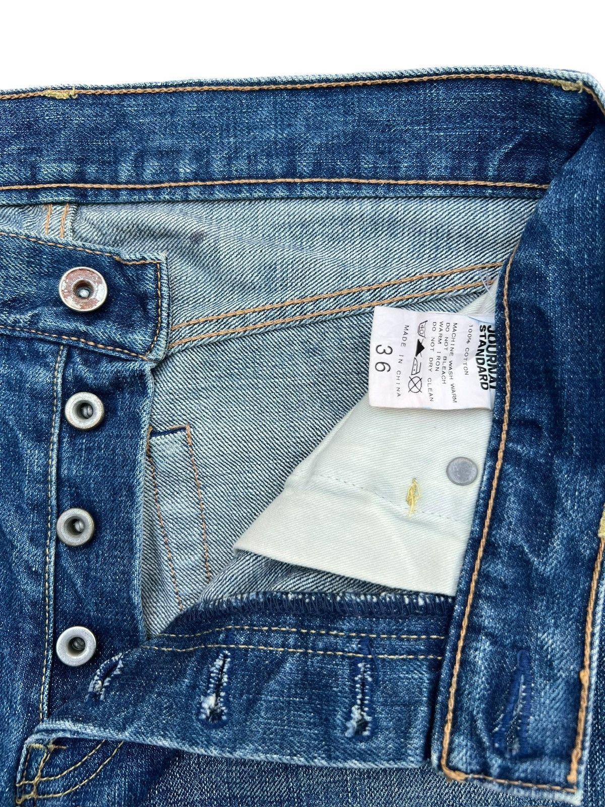 Journal Standard Selvedge Distressed Patchwork Jeans 30x30