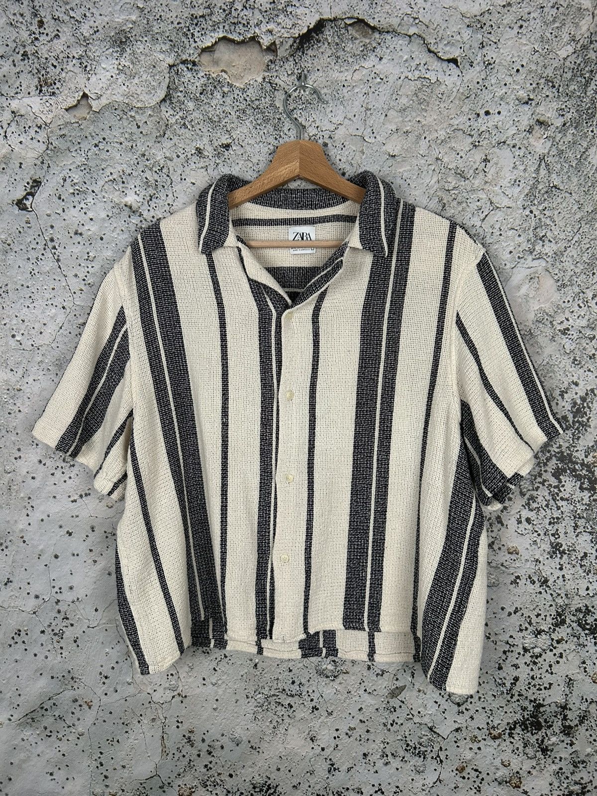 Zara Zara Old Money Cropped Boxy Fit Shirt Streetwear Hype Size US XL / EU 56 / 4 - 1 Thumbnail