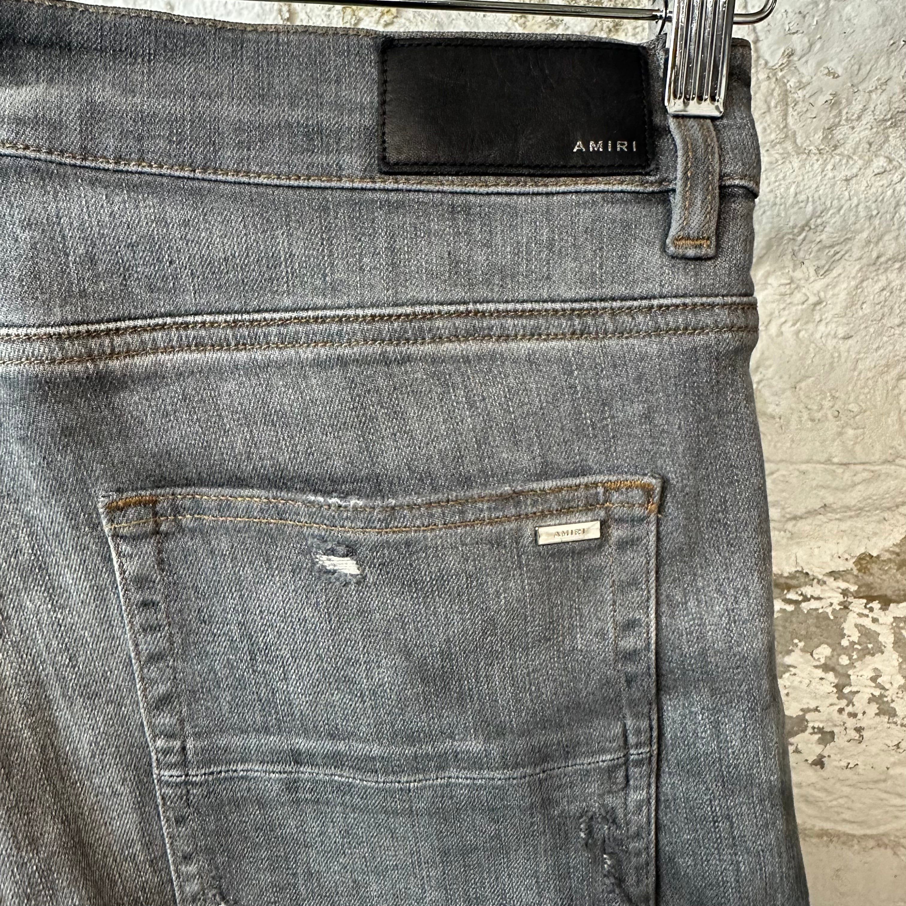 Amiri Amiri Plain Grey Denim Jeans Sz 36 Size US 36 / EU 52 - 4 Thumbnail