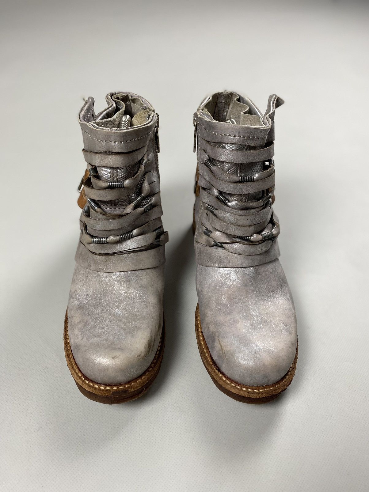 A.S.98 A.S. 98 ladies avant-garde ankle combat boots shoes size 37 Size US 7 / IT 37 - 6 Thumbnail