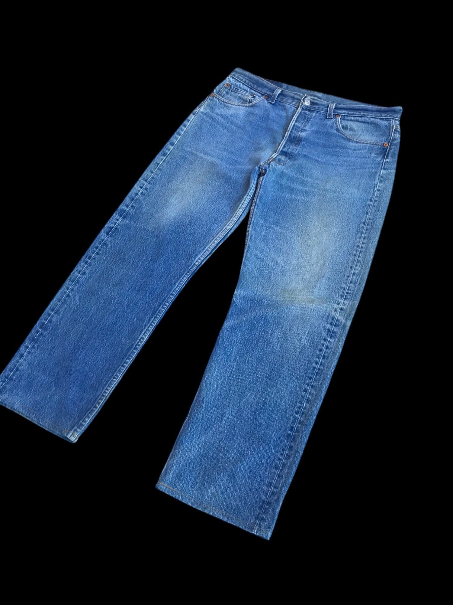 Levi's Vintage 1992 Levis 501xx lightwash dirty jean W34x27 USA Size US 34 / EU 50 - 4 Thumbnail