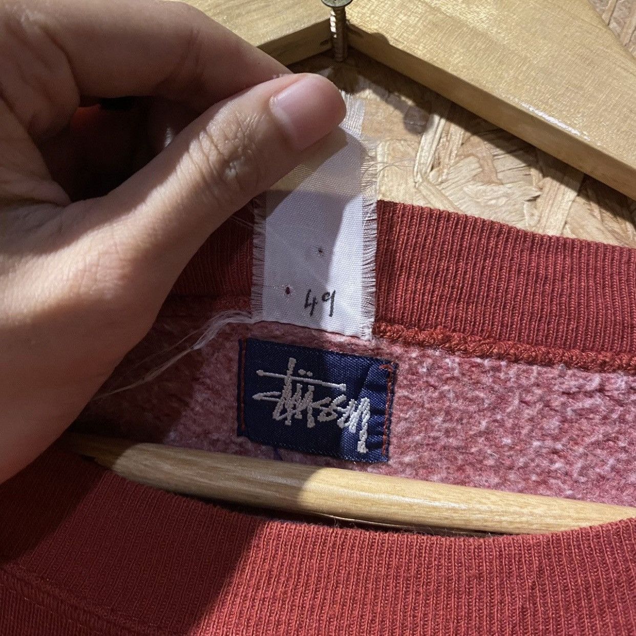 Stussy × Vintage Vintage 90s Stussy Basic Sweatshirts Size US XL / EU 56 / 4 - 6 Thumbnail