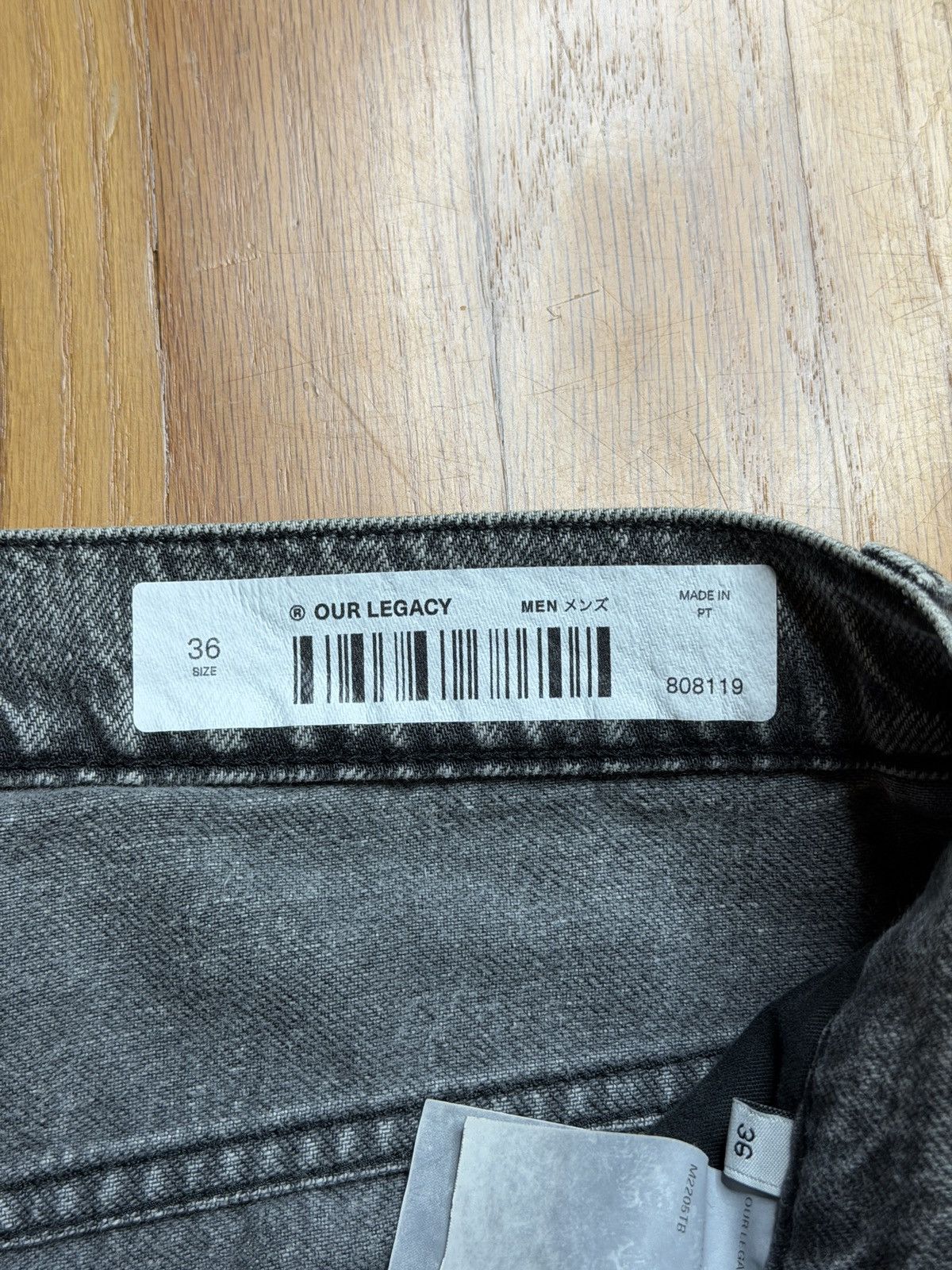 Our Legacy Our Legacy Extended Third Cut Denim Washed Black Size US 36 / EU 52 - 5 Thumbnail