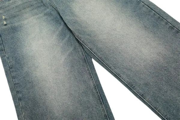 Japanese Brand VIBE American retro men's loose punk distressed washed jeans Size US 32 / EU 48 - 6 Thumbnail