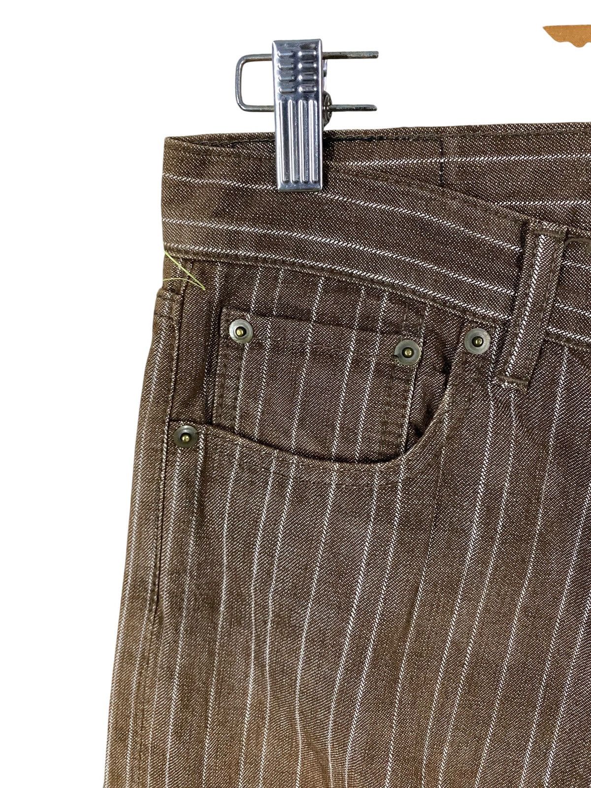 Beams Plus Vintage beams striped denim sun faded nice design Size US 30 / EU 46 - 5 Thumbnail