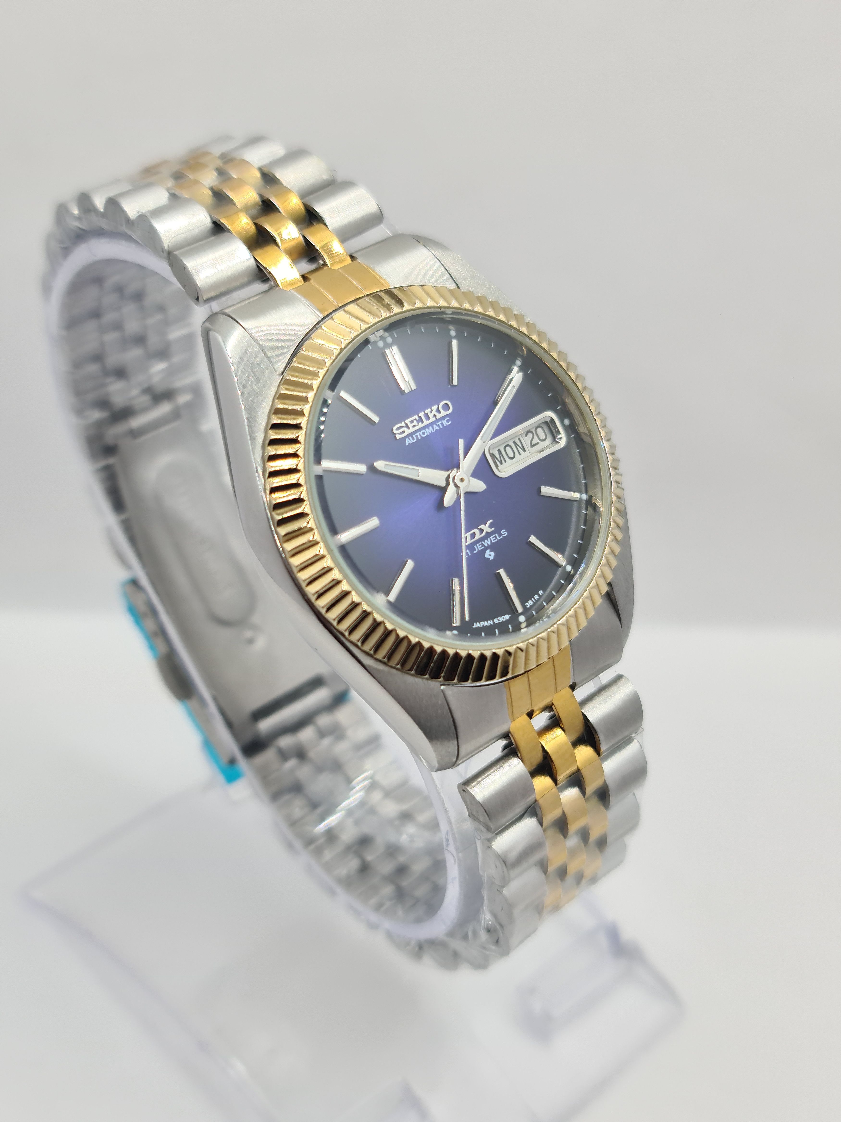 Japanese Brand × Seiko Seiko DX Automatic Fluted Bazel Day/Date Japan Size 36 - 4 Thumbnail