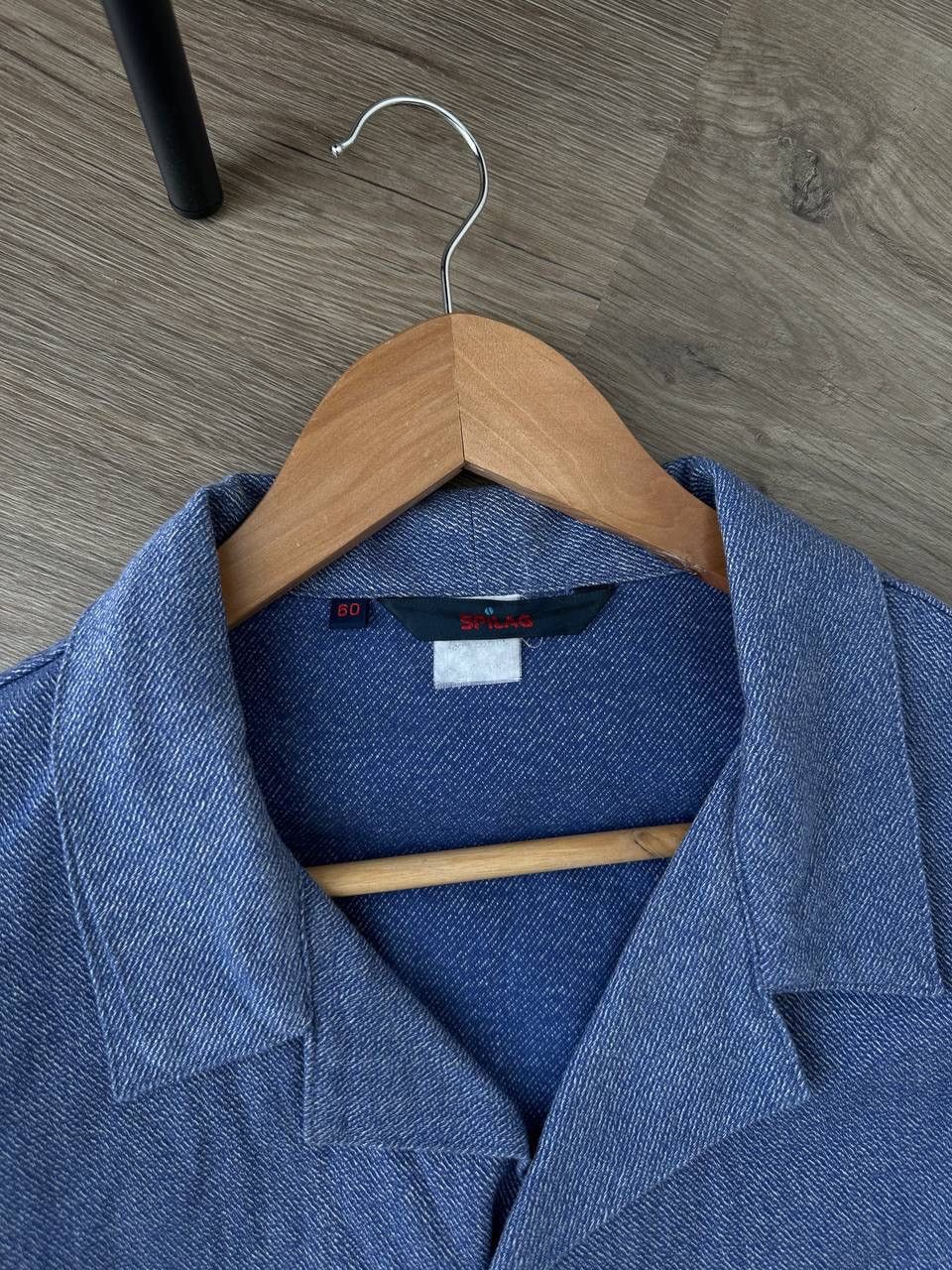Japanese Brand × Vintage Vintage Japanese Blue Workwear 90’s Distressed Spilag Shirt Size US L / EU 52-54 / 3 - 6 Thumbnail