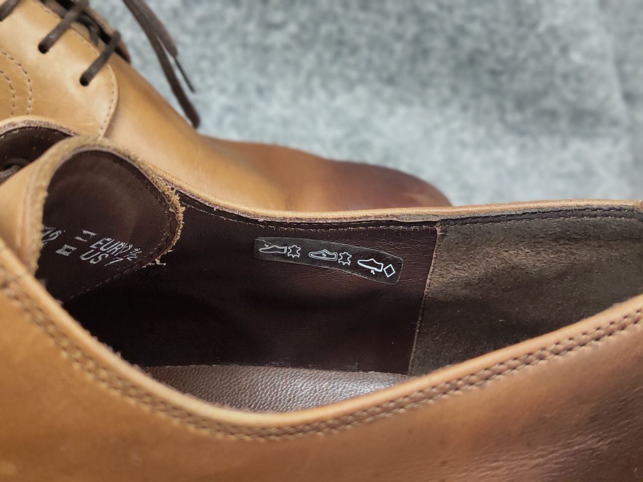 Designer × Mephisto Mephisto Brown Derby Classic Mens Lace Up Shoes Size US 11 / EU 44 - 20 Thumbnail