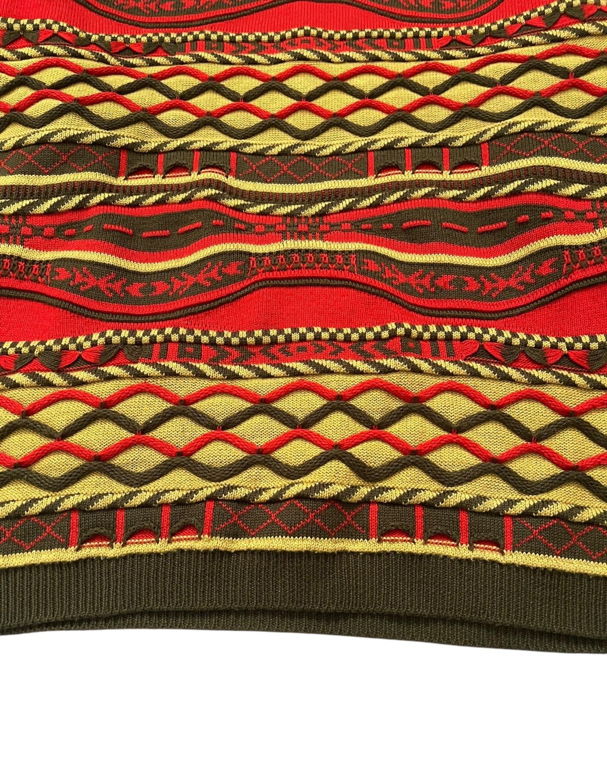 Vintage 1990s Portfolio Australia “Coogi Style” 3D Cabled Sweater Size US S / EU 44-46 / 1 - 7 Thumbnail