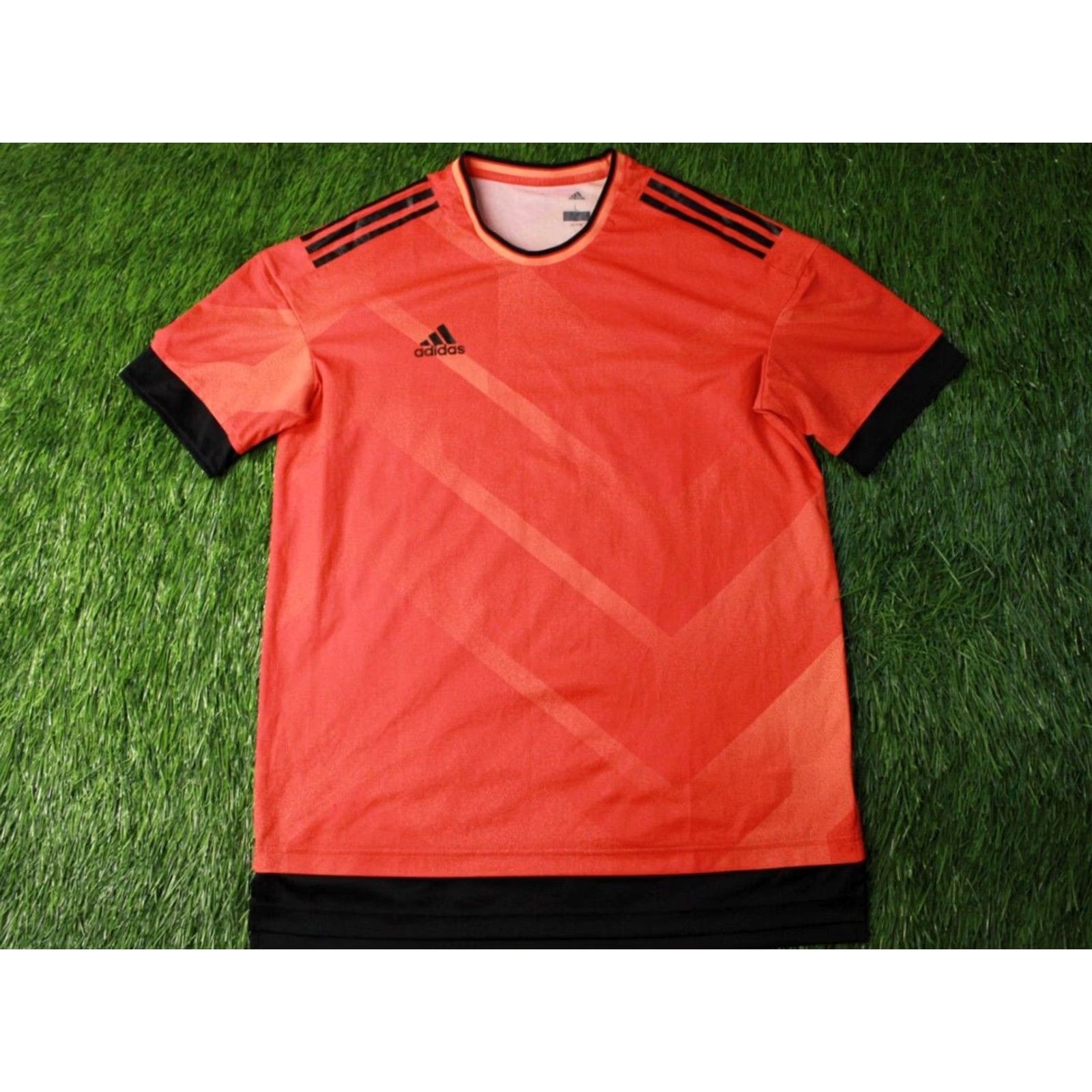Adidas ADIDAS Tango PERFORMANCE ORIGINAL 2017 FOOTBALL SHIRT JERSEY L Orange, Peach and Black Mens Football Shirt 2017 Tango Century 2017 Size US L / EU 52-54 / 3 - 2 Thumbnail