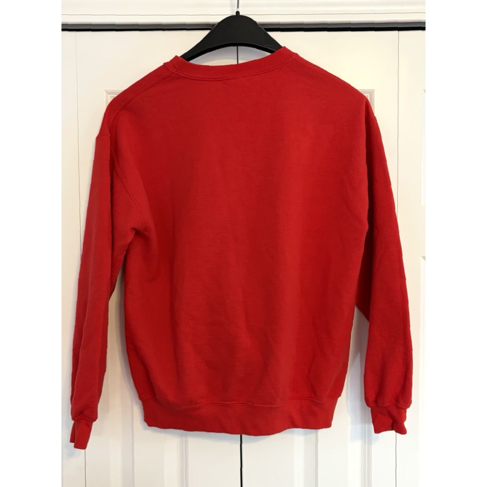 Jerzees JERZEES Santa Claws Sweatshirt Women's Red Pullover Cat Christmas Crew Neck Long Sleeve Modern Classic Fit M Sweatshirt Size M / US 6-8 / IT 42-44 - 2 Thumbnail