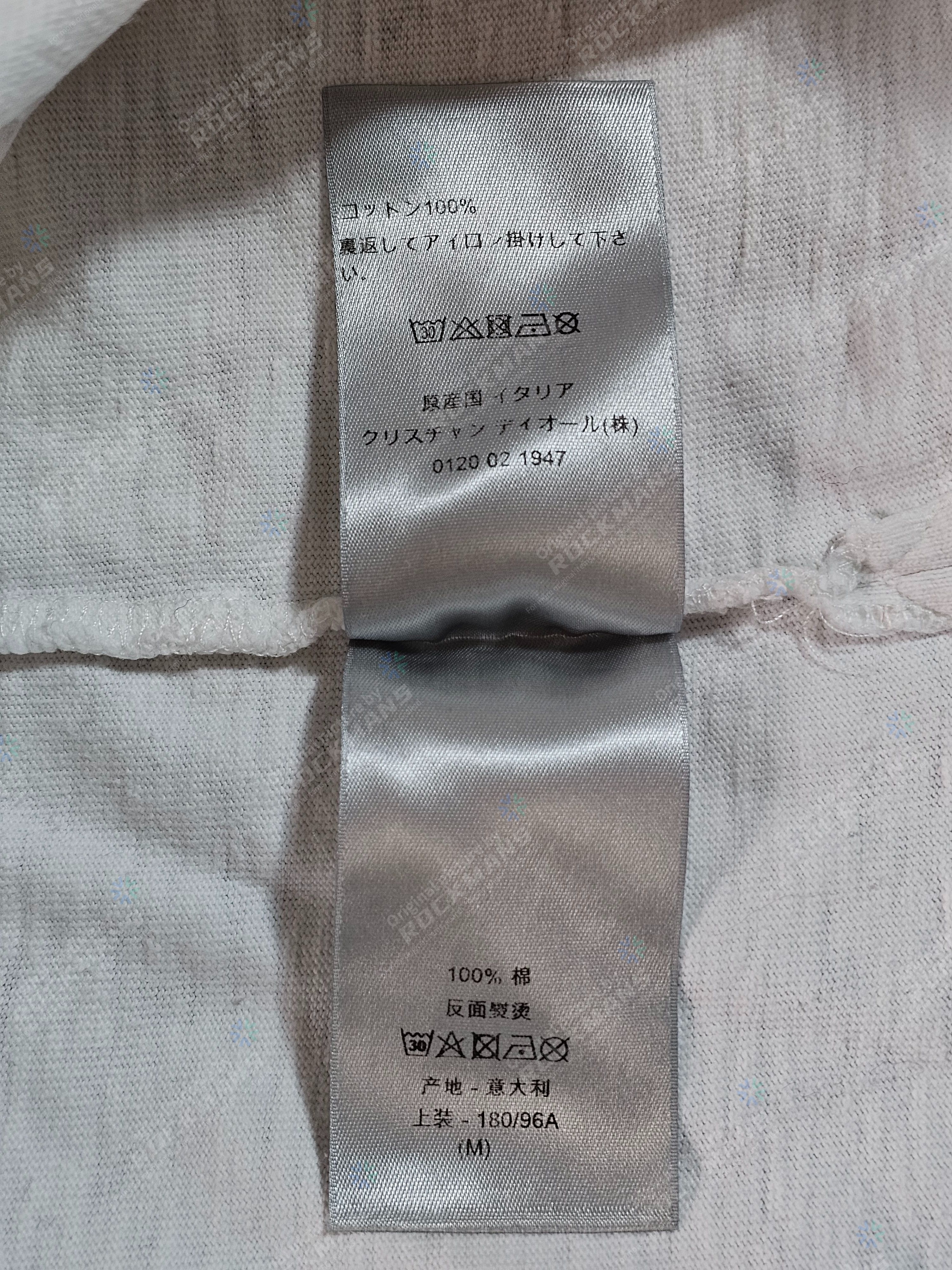 Dior DIOR FW23 Logo Print Distressed Casual OS T-Shirt Size M Size US M / EU 48-50 / 2 - 7 Thumbnail