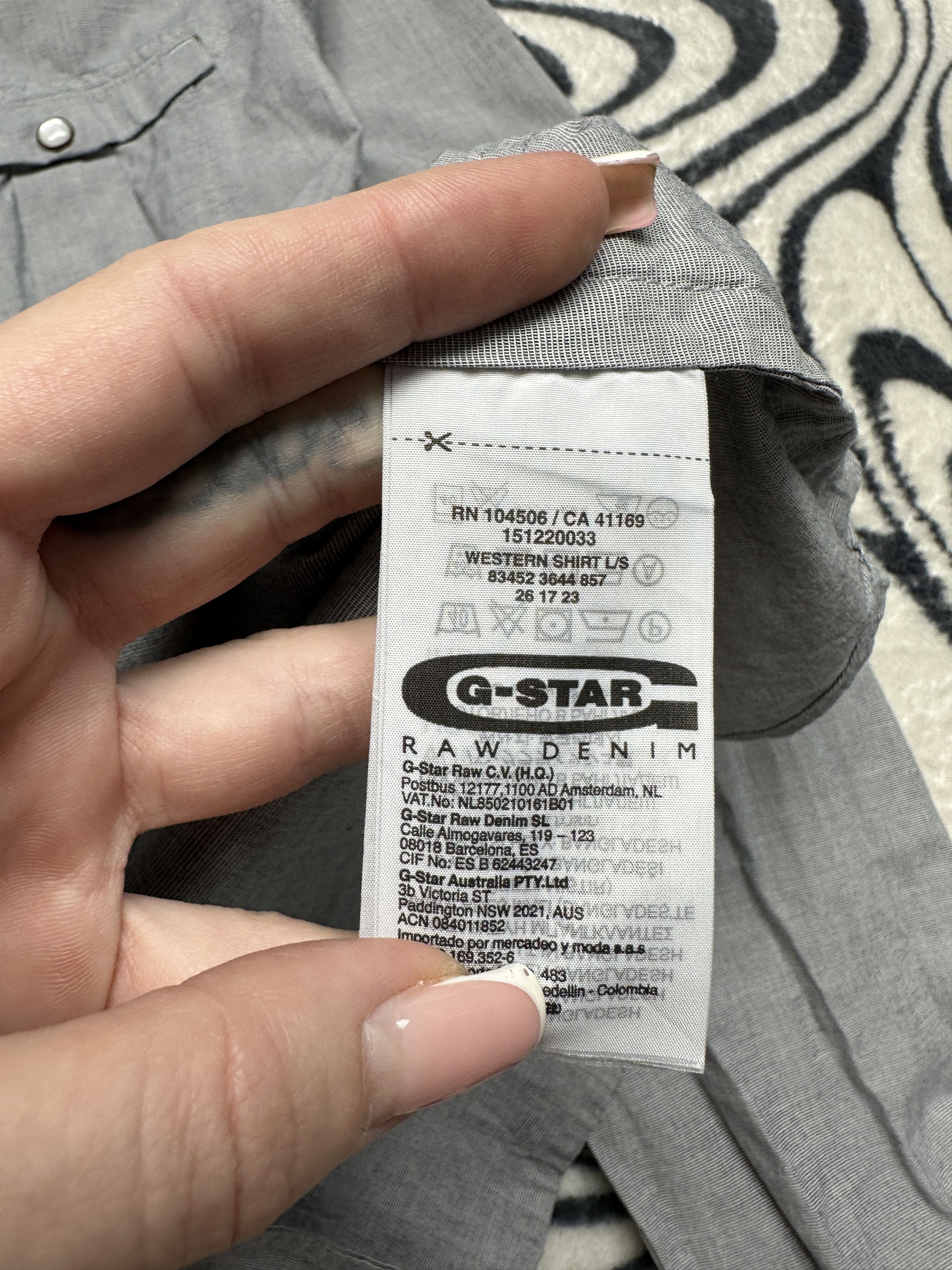G-Star G Star Raw Mens Western Long Sleeve Shirt Size US L / EU 52-54 / 3 - 5 Thumbnail
