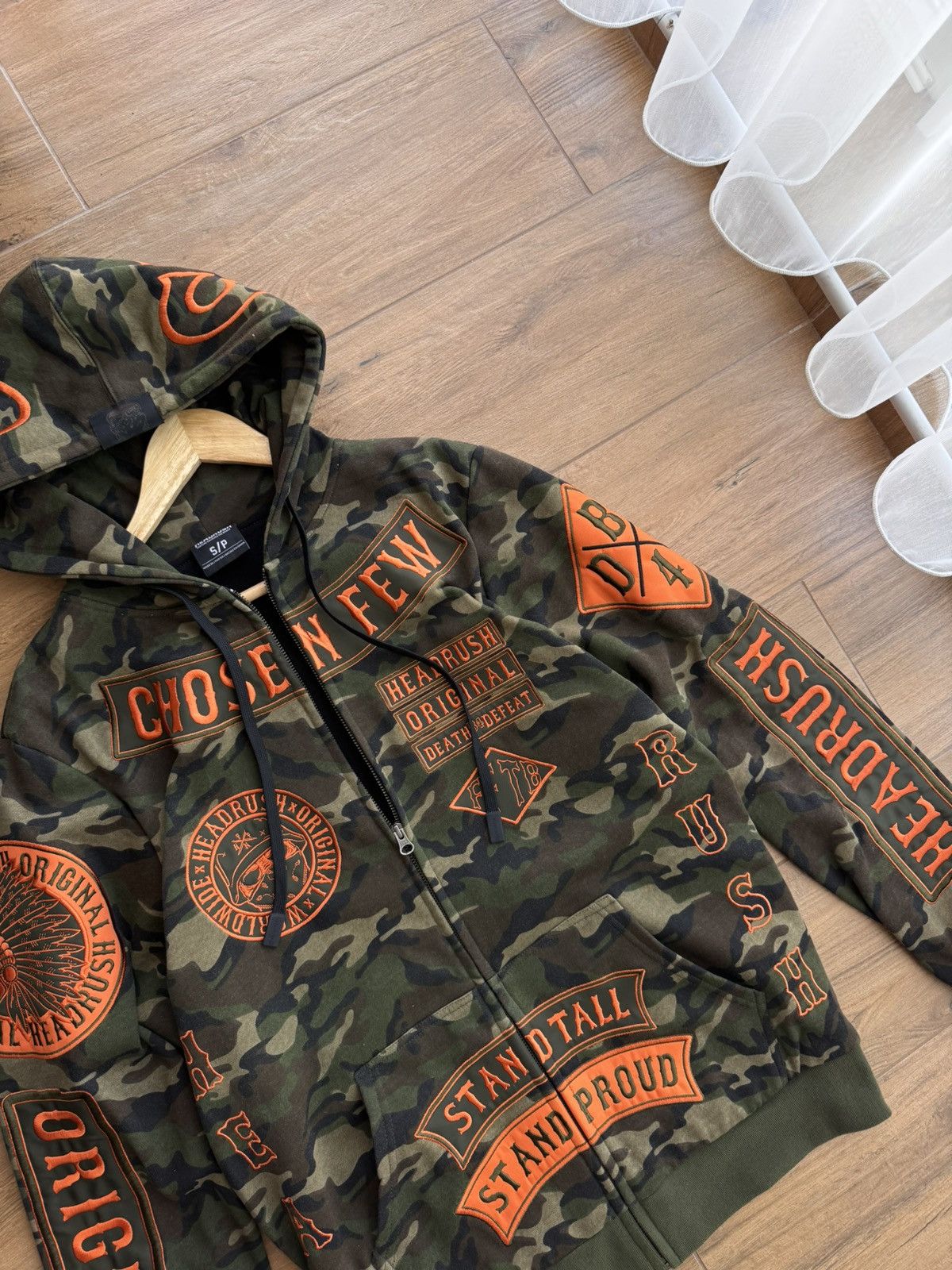Japanese Brand × Vintage Vintage Ed Hardy by Christian Audigier Camo Style Hoodie Size US S / EU 44-46 / 1 - 9 Thumbnail