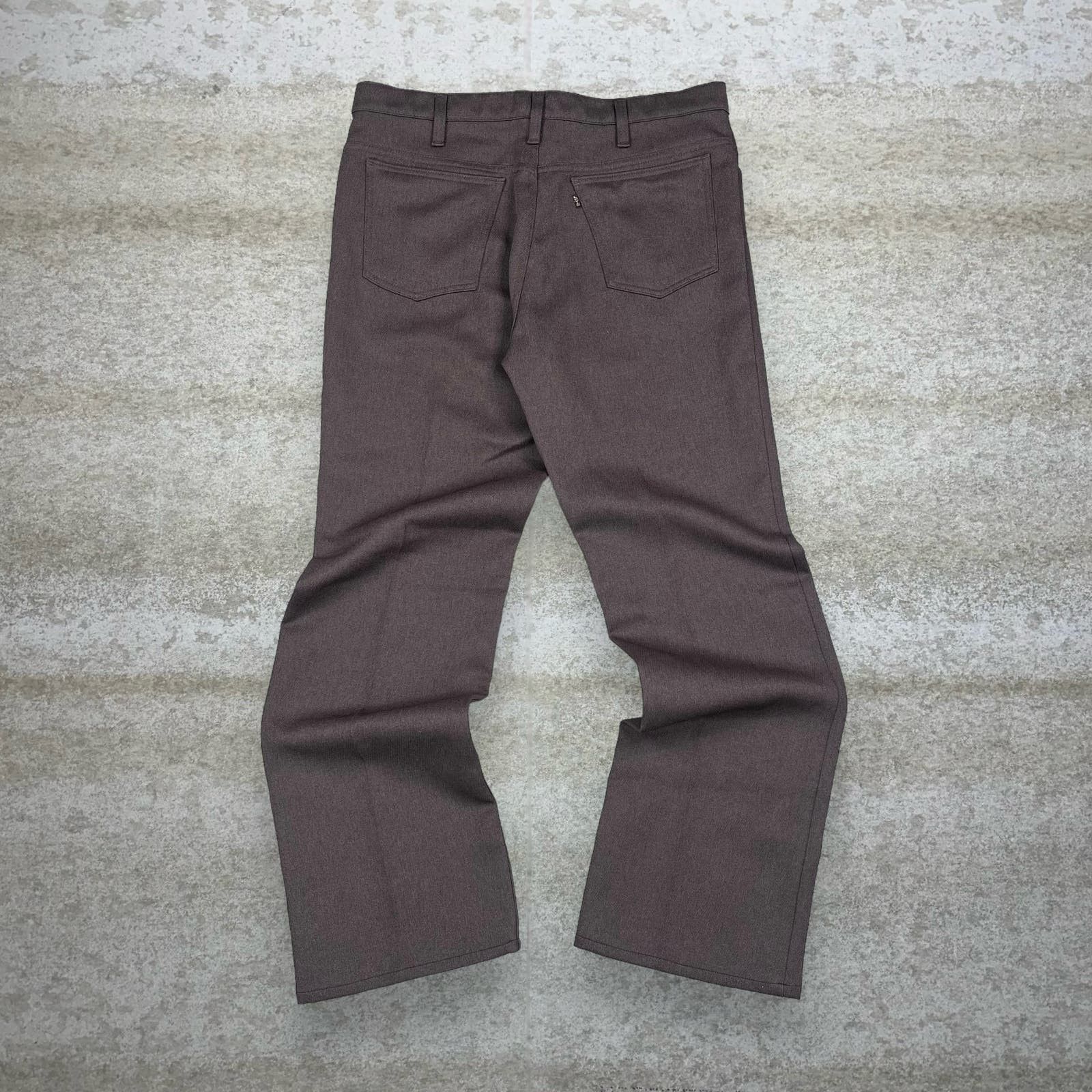 image of Crazy Vintage 80's Levis Dress Pants Chocolate Brown, Men's (Size 36)