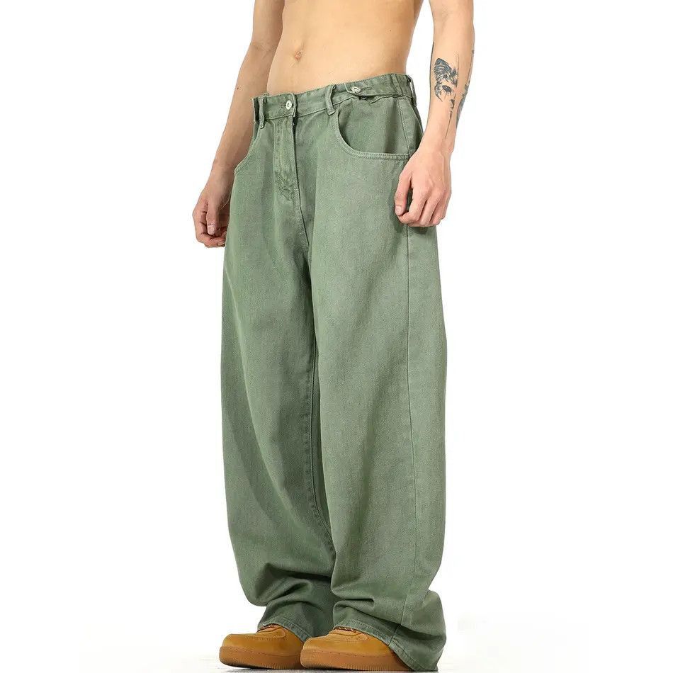 Japanese Brand Retro loose high street wide leg jeans Size US 32 / EU 48 - 3 Thumbnail