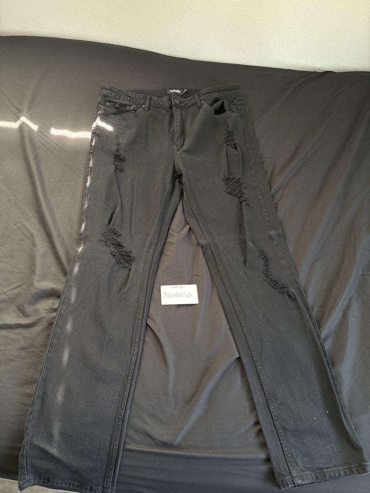 Rsq RSQ slim black ripped denim jeans Size US 36 / EU 52 - 3 Thumbnail