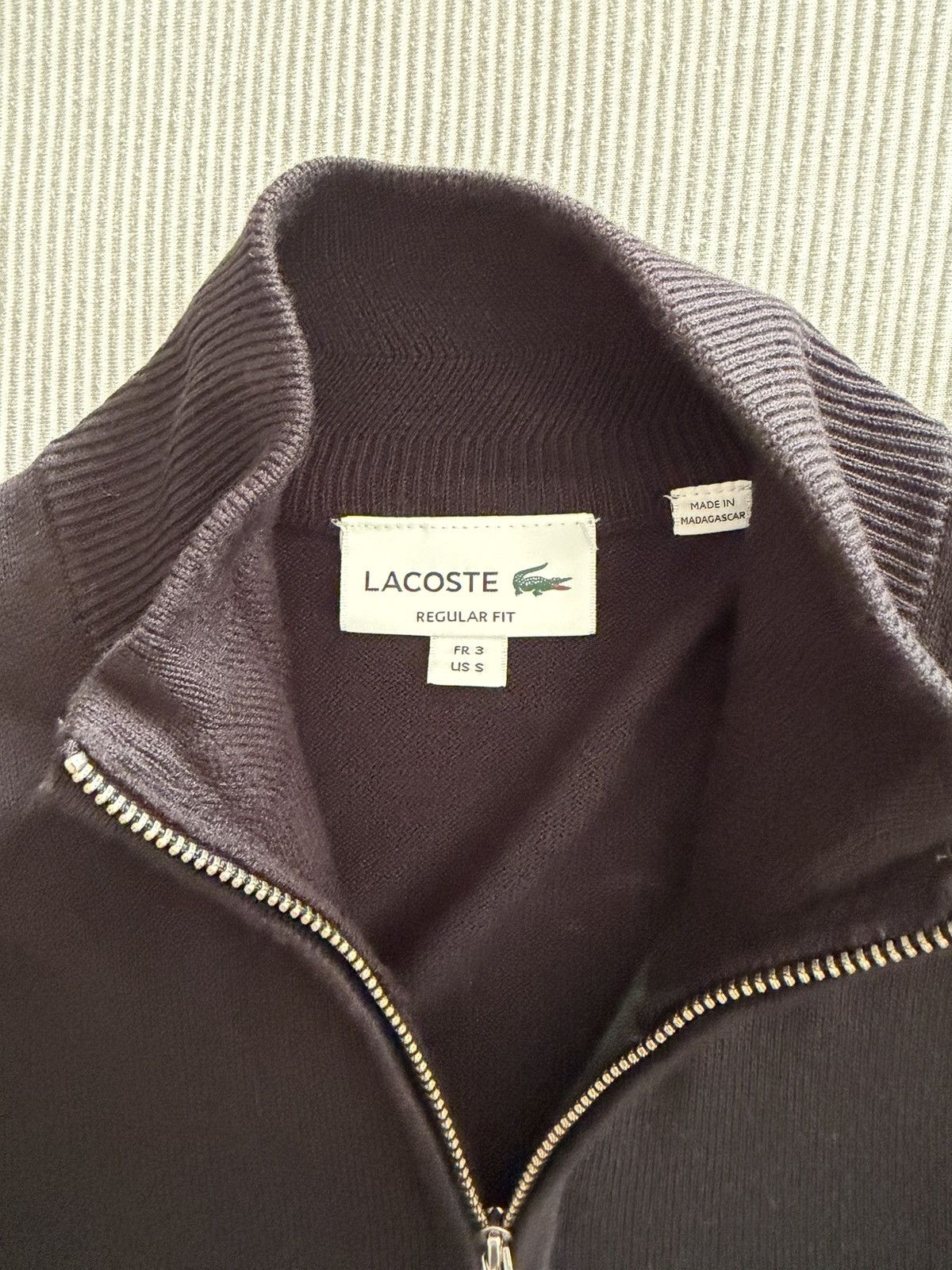 Lacoste Lacoste Light Weight Zip Sweater Size US S / EU 44-46 / 1 - 2 Thumbnail