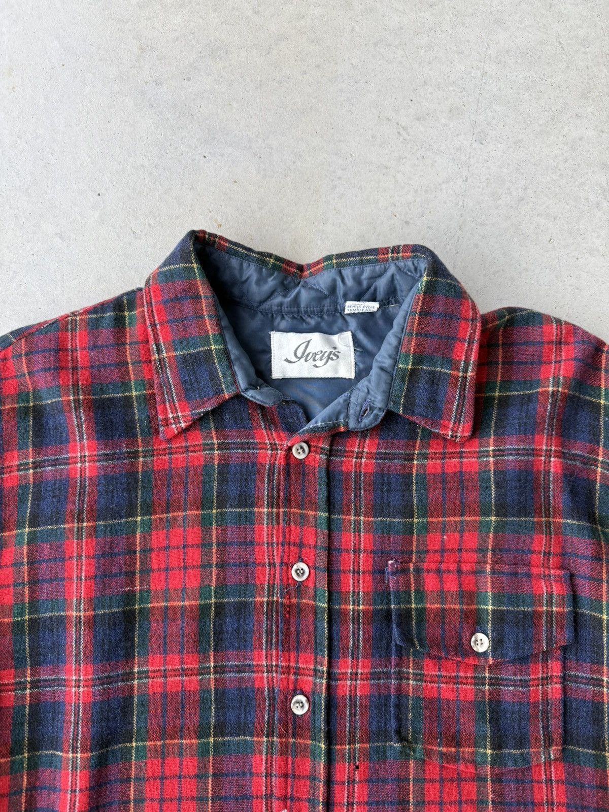 Vintage Vintage Wool Plaid Red Flannel Size US XL / EU 56 / 4 - 2 Thumbnail