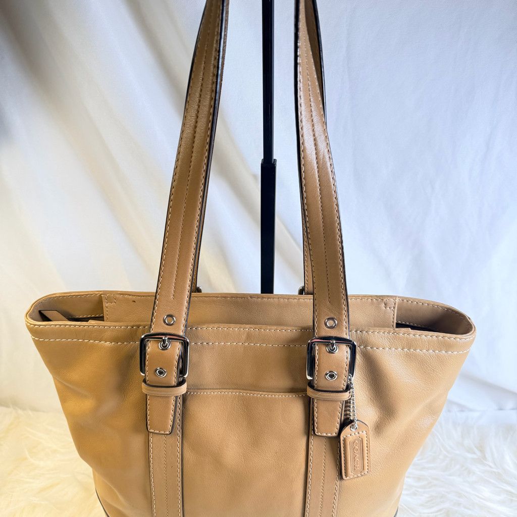 Coach Coach Madison Lindsey Gathered Leather Satchel - Tan/Beige Size ONE SIZE - 1 Thumbnail