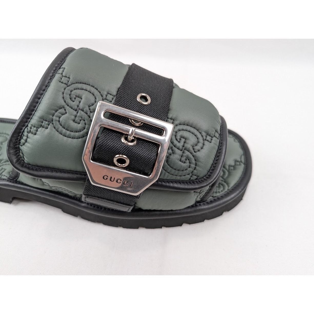 Gucci o1rshd1 Nylon Twenty Slippers in Urban Chic/Black Size US 8.5 / EU 41-42 - 3 Thumbnail