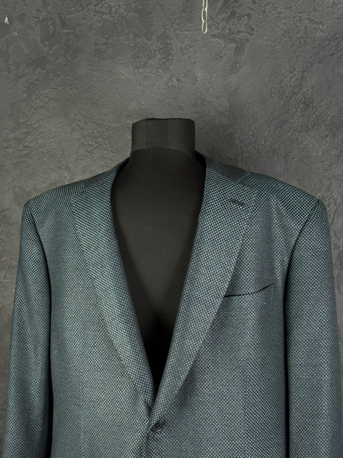 Brioni BRIONI Brunico Silk & Wool Micro-Structure Blazer Jacket Size 54R - 5 Thumbnail