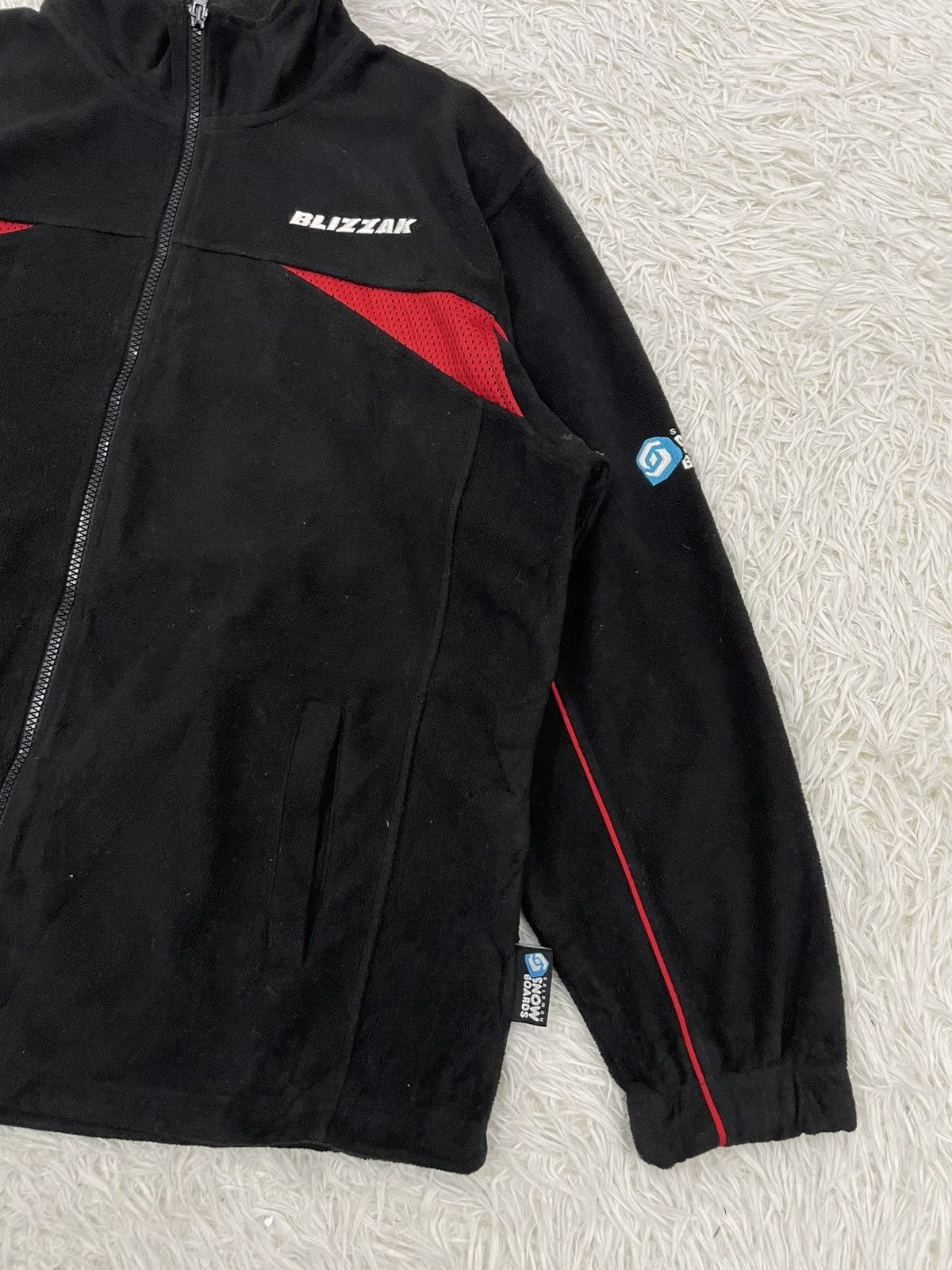 Japanese Brand Bridgestone Blizzak Salomon Snowboards Fleece Jacket Size US L / EU 52-54 / 3 - 3 Thumbnail