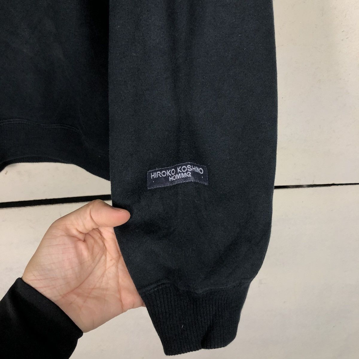 Hiroko Koshino Homme 📌Vintage Sweatshirt Hiroko Koshino Homme Big Logo Spell Out Size US L / EU 52-54 / 3 - 14 Thumbnail