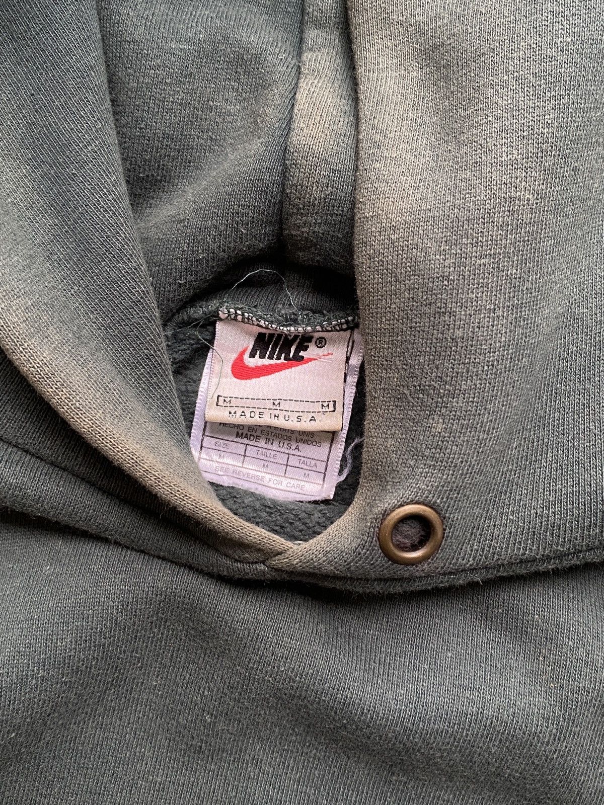 Nike × Vintage Vintage Thrashed 1990s Nike Pullover Hoodie Size US M / EU 48-50 / 2 - 5 Thumbnail