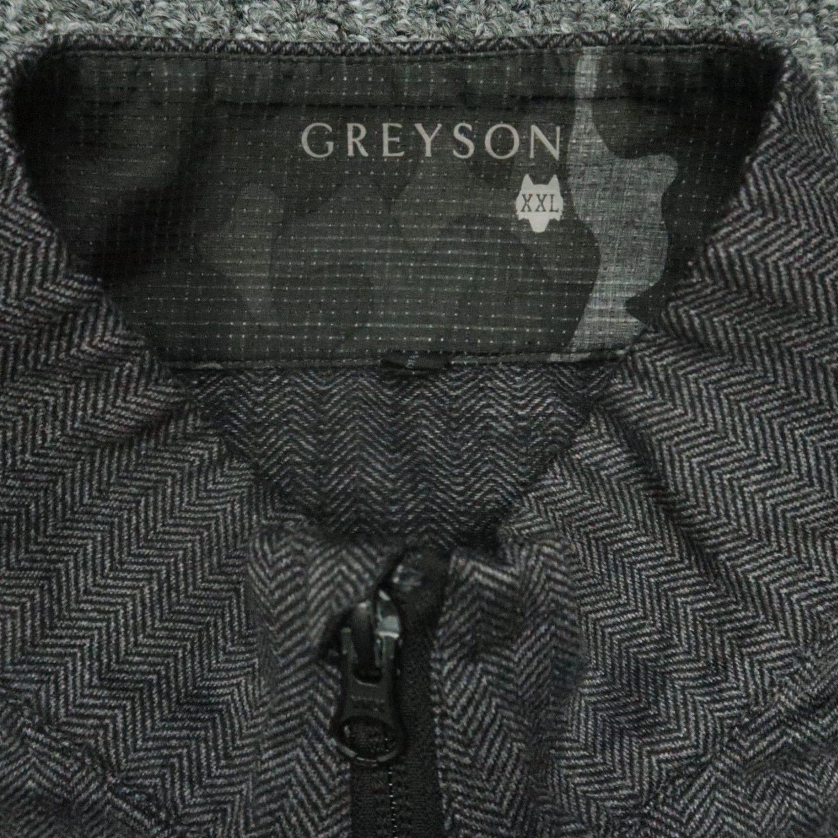 Vintage Greyson Pullover Mens 2XL Gray Herringbone 1/4 Zip Sports Golf Activewear Casual Knit Long Sleeve Size US XXL / EU 58 / 5 - 3 Thumbnail