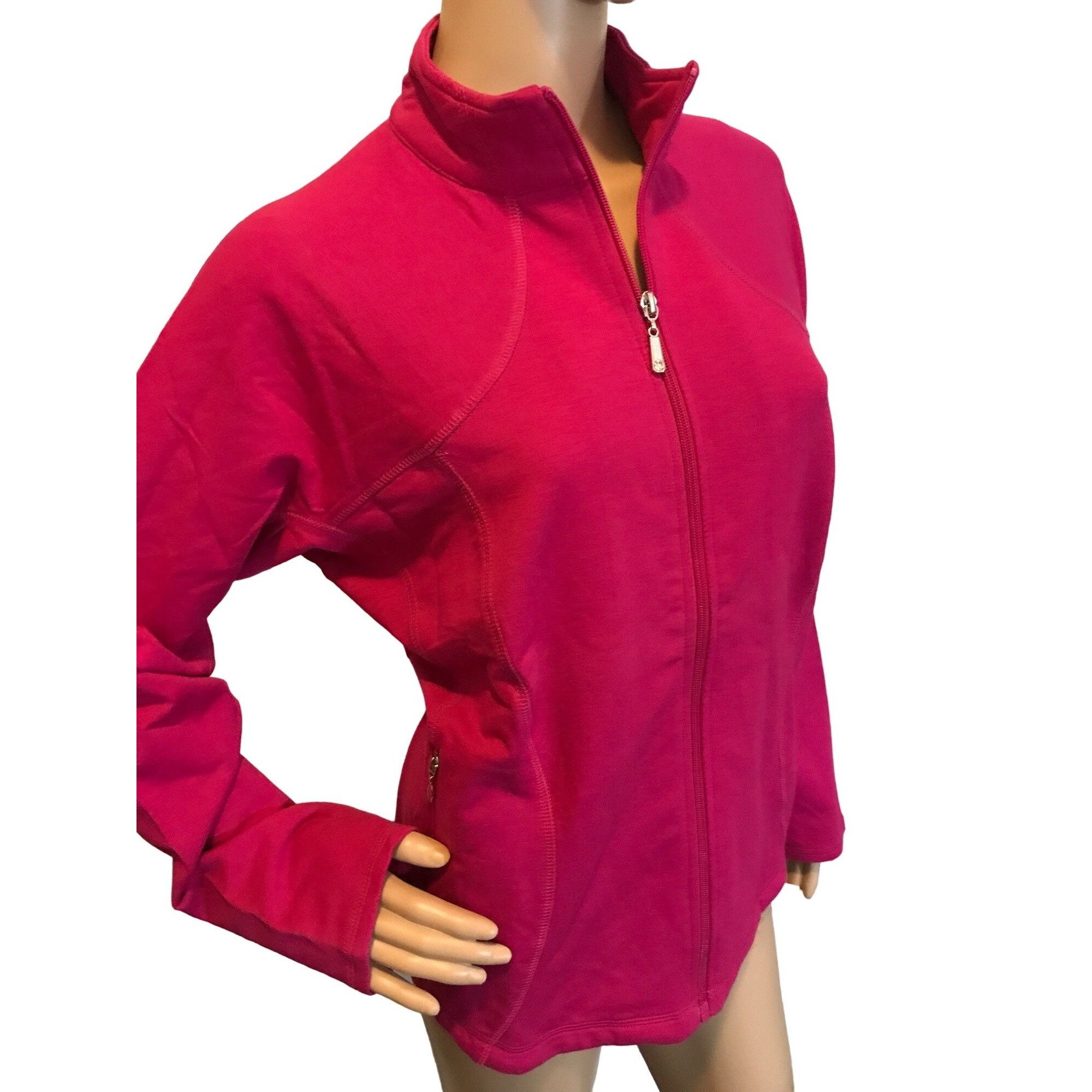 Vintage Christine Alexander Medium PINK Bling Cotton Track Jacket Gy Size M / US 6-8 / IT 42-44 - 3 Thumbnail