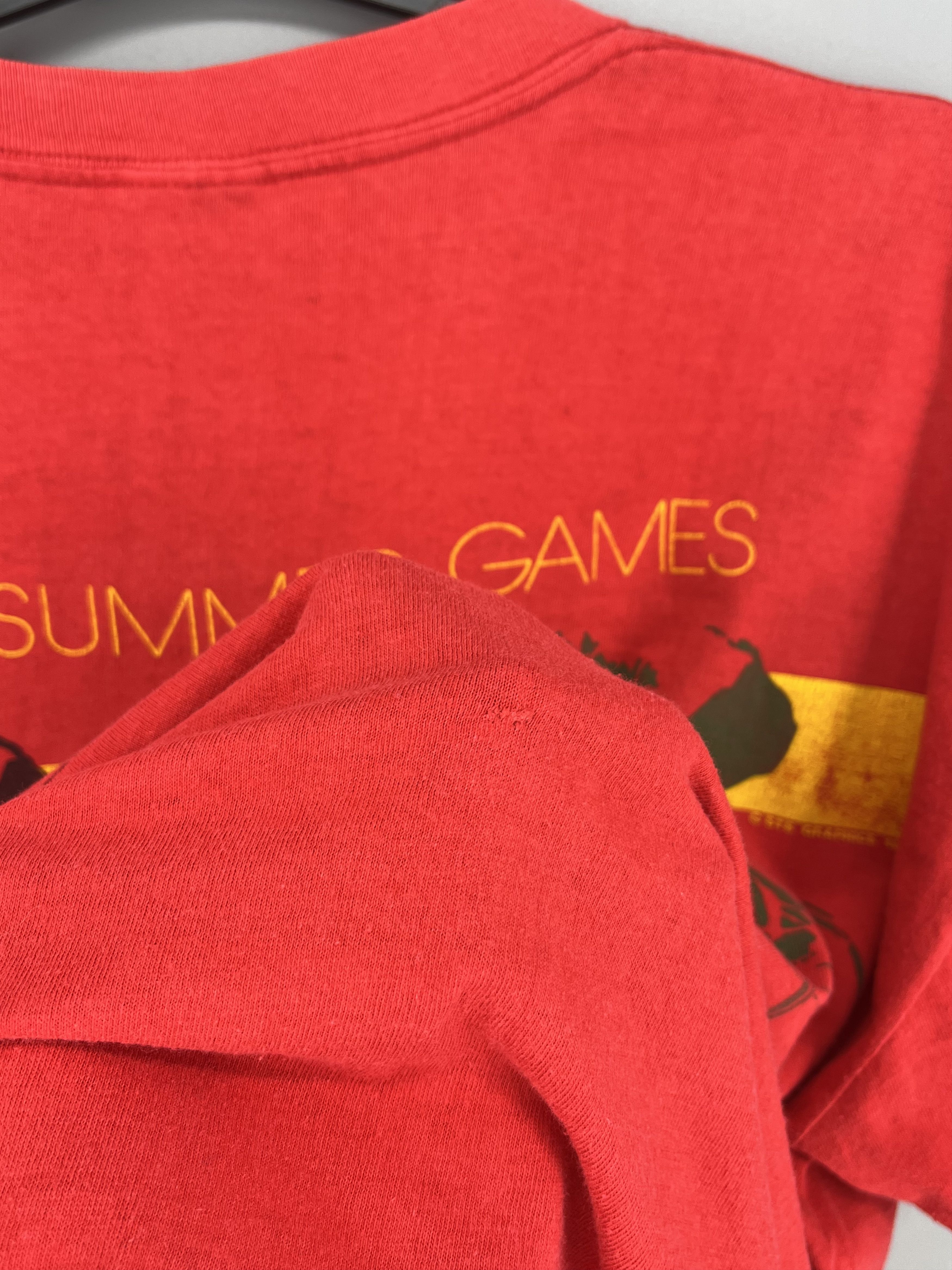 Vintage 80s 1988 Olympic Games Cycling Tee Shirt Size xl Size US XL / EU 56 / 4 - 14 Thumbnail