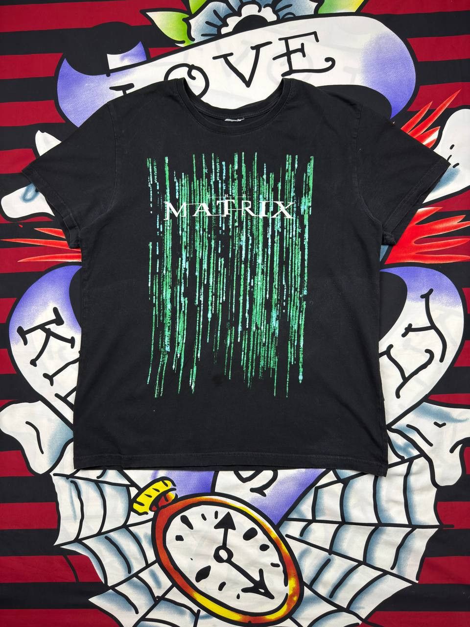 Band Tees Vintage Matrix Movie T-Shirt Big Logo Print Tee Merch y2k Size US M / EU 48-50 / 2 - 1 Thumbnail